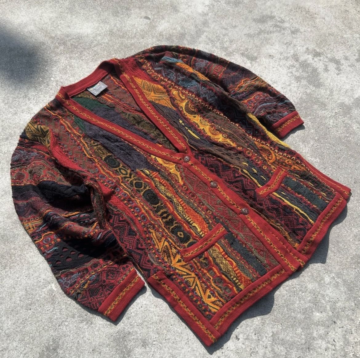 Coogi Coogi multi-coloured cardigan sweater vintage Size US M / EU 48-50 / 2 - 3 Thumbnail