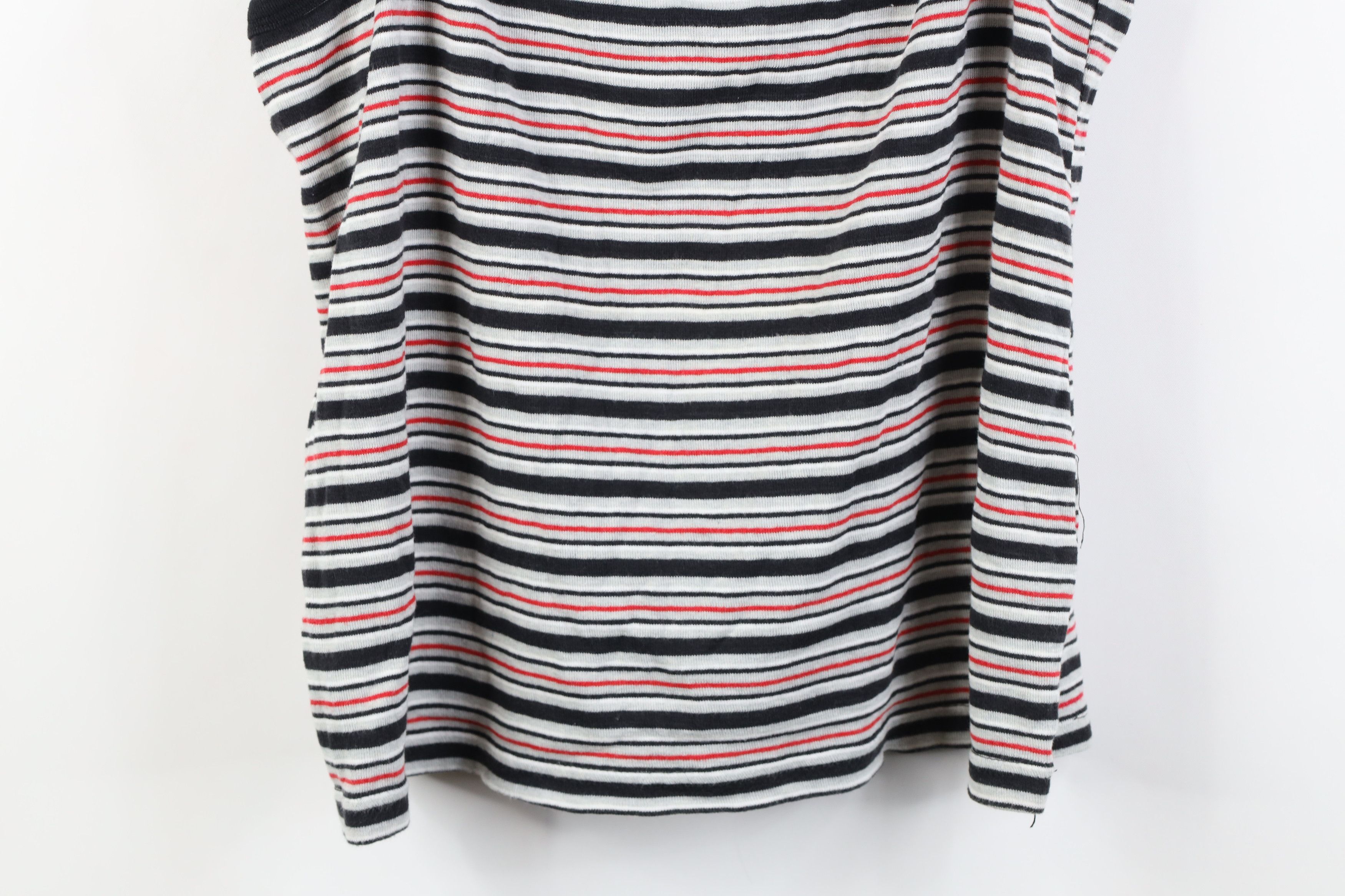 Vintage Vintage 90s Y2K Babydoll Striped Ribbed Cropped Tank Top Size L / US 10 / IT 46 - 13 Thumbnail