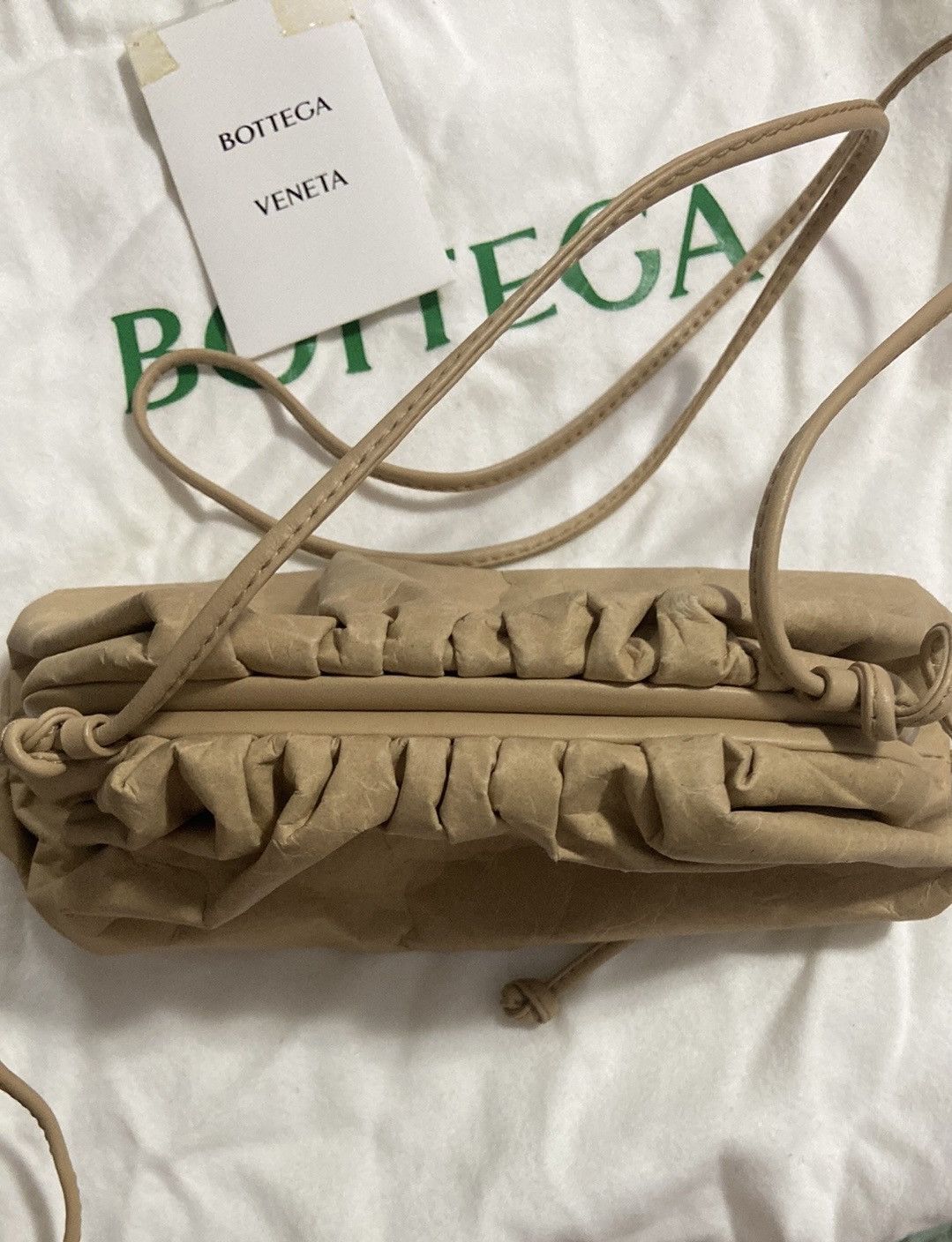 Bottega Veneta Bottega Veneta The Mini Pouch Brown Leather Clutch Size ONE SIZE - 6 Thumbnail