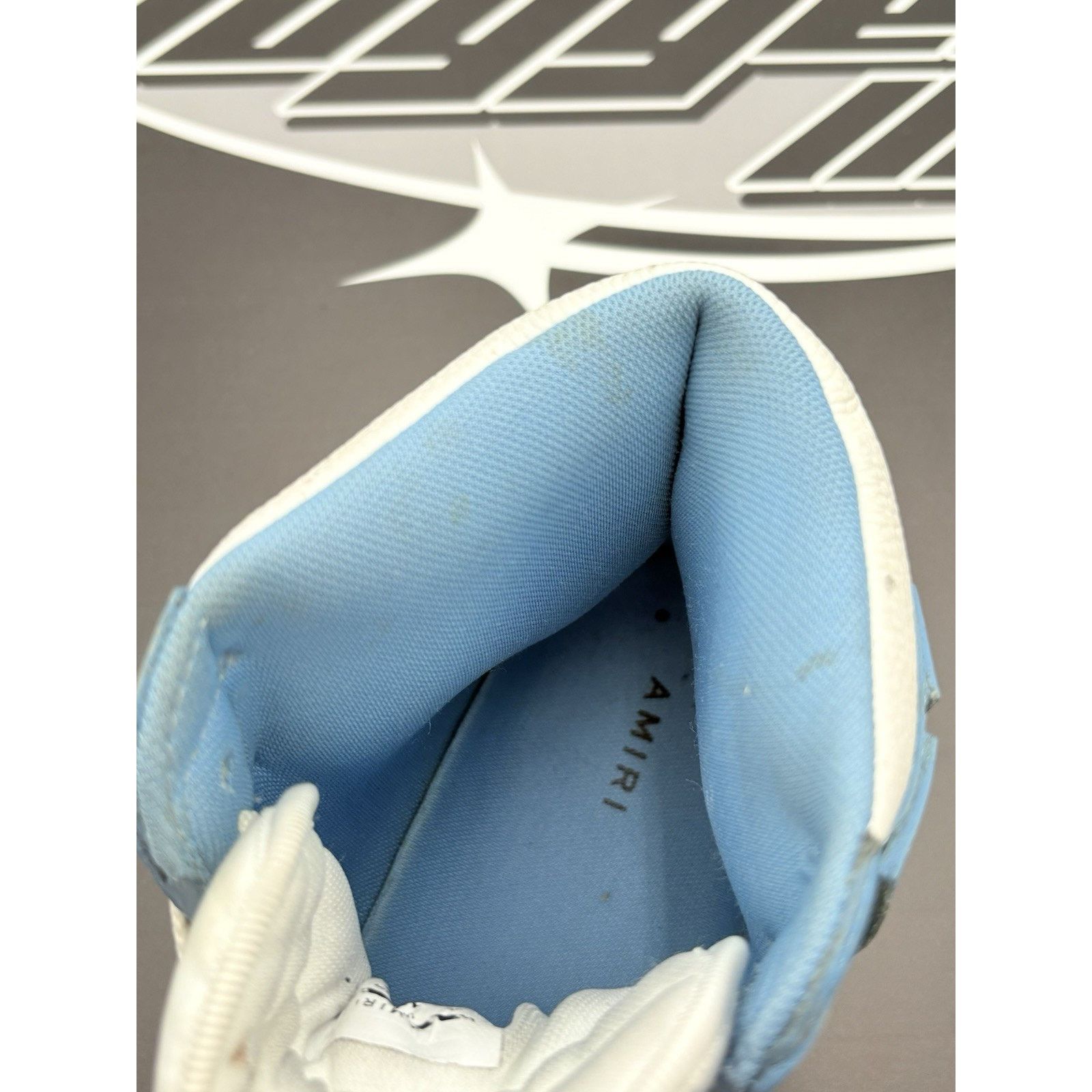 Amiri Amiri Skel High Top ' Powder Blue White ' | GREAT CONDITION! Size US 11 / EU 44 - 12 Thumbnail