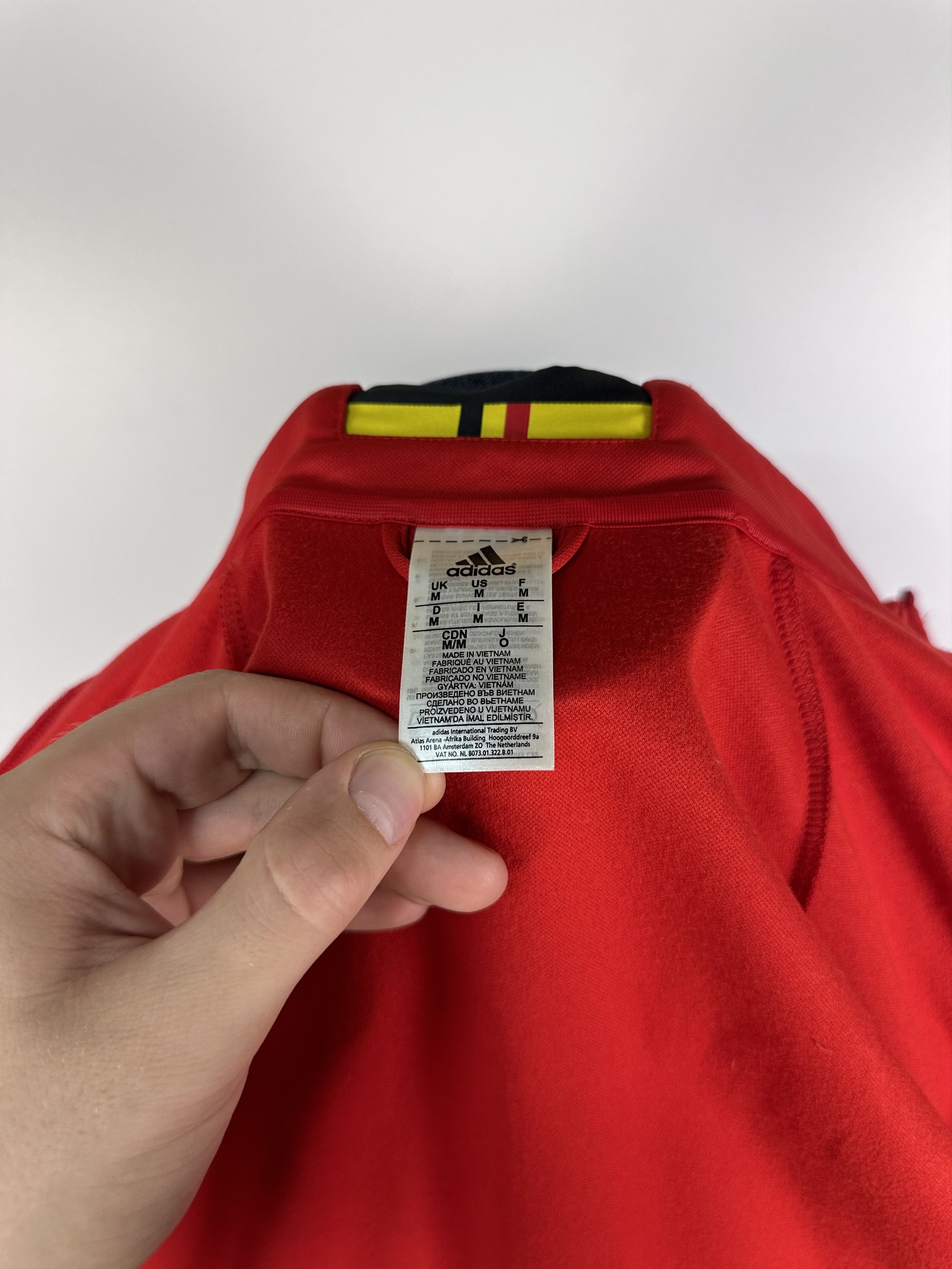 Adidas BELGIUM NATIONAL TEAM 20 FOOTBALL TRAINING TRACK TOP JACKET Size US M / EU 48-50 / 2 - 12 Thumbnail
