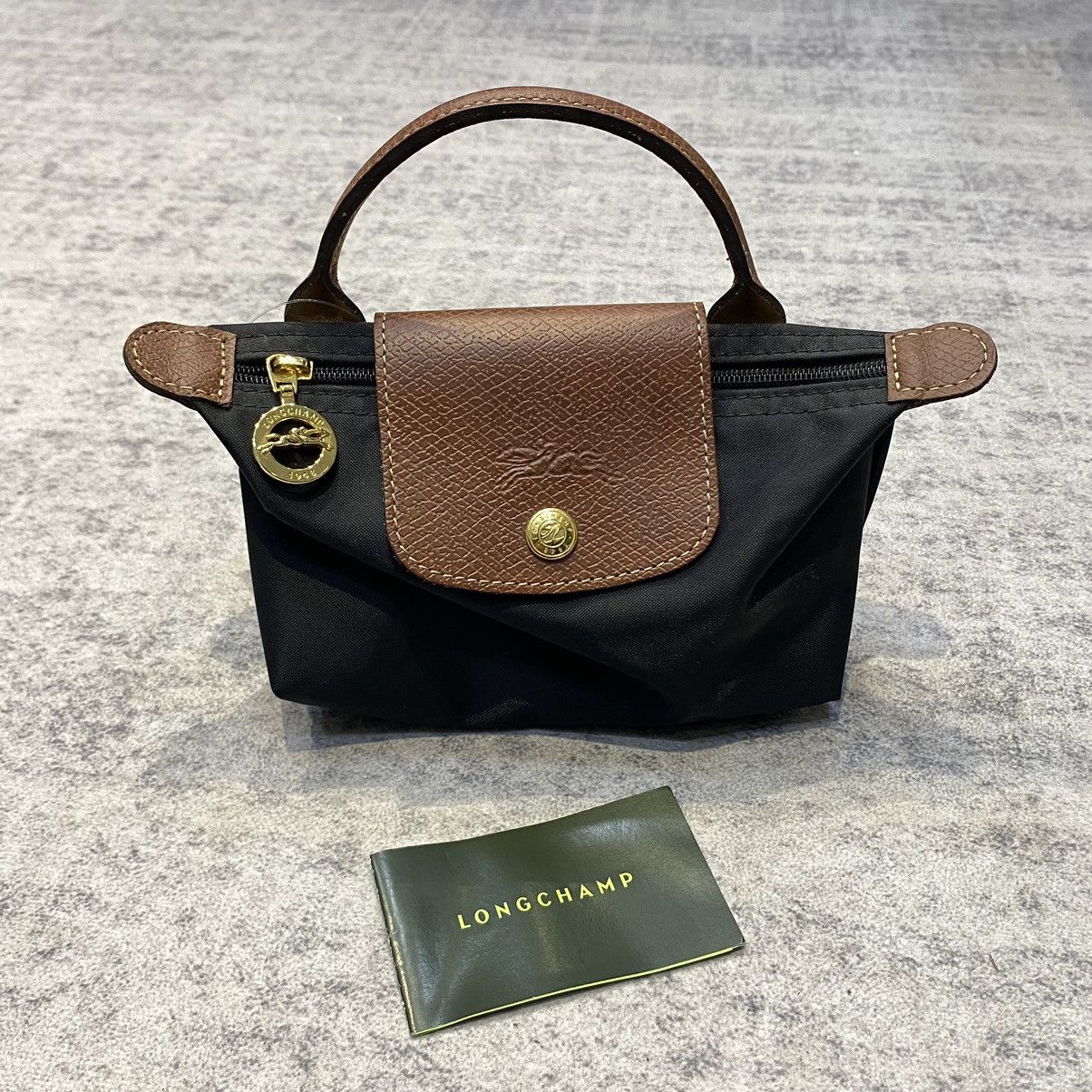 Longchamp LONGCHAMP Le Pliage Pouch Bag Brown Size ONE SIZE - 7 Thumbnail