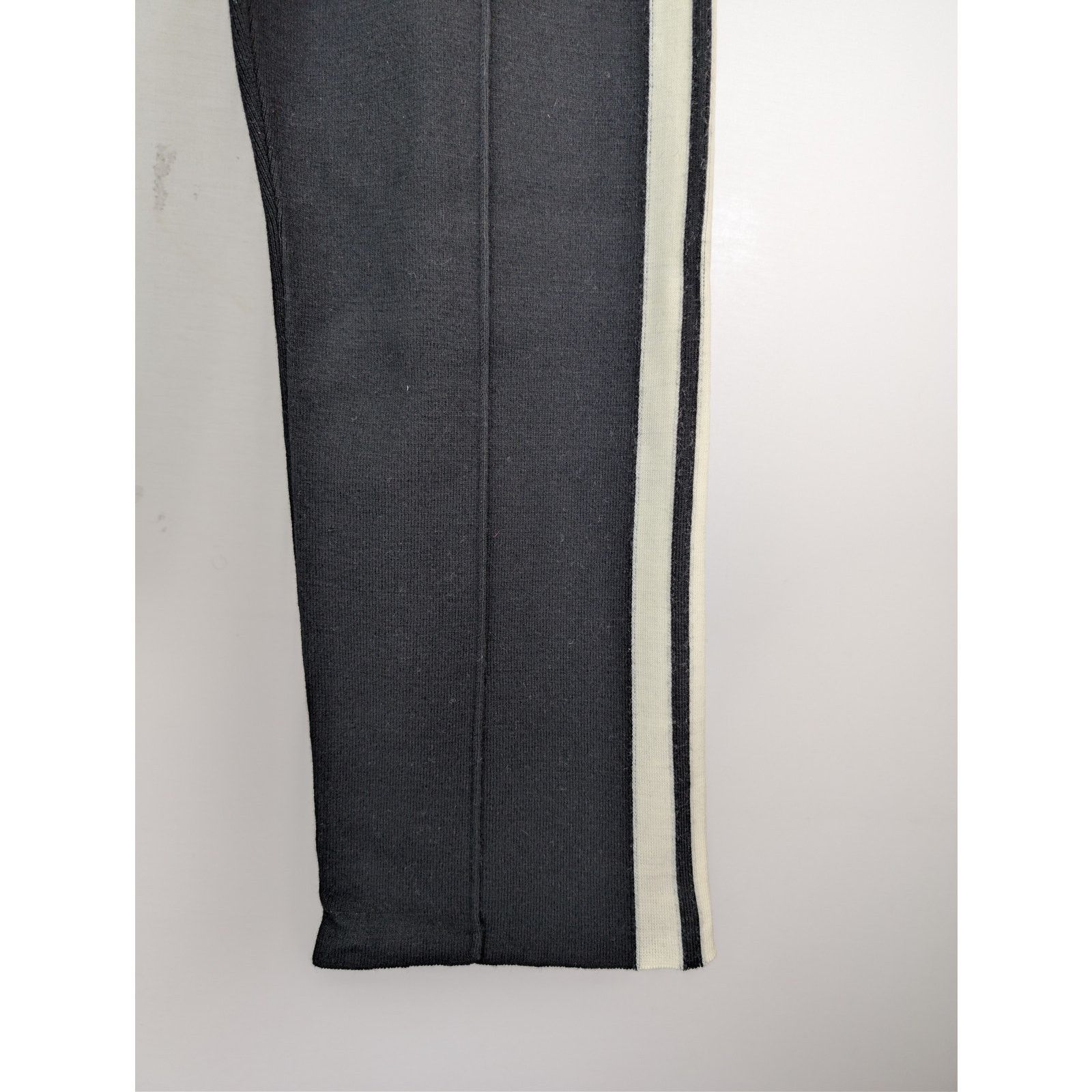 Palm Angels o1rshd1 Classic Logo Knit Track Pants in Black / Off White Size US 36 / EU 52 - 7 Thumbnail
