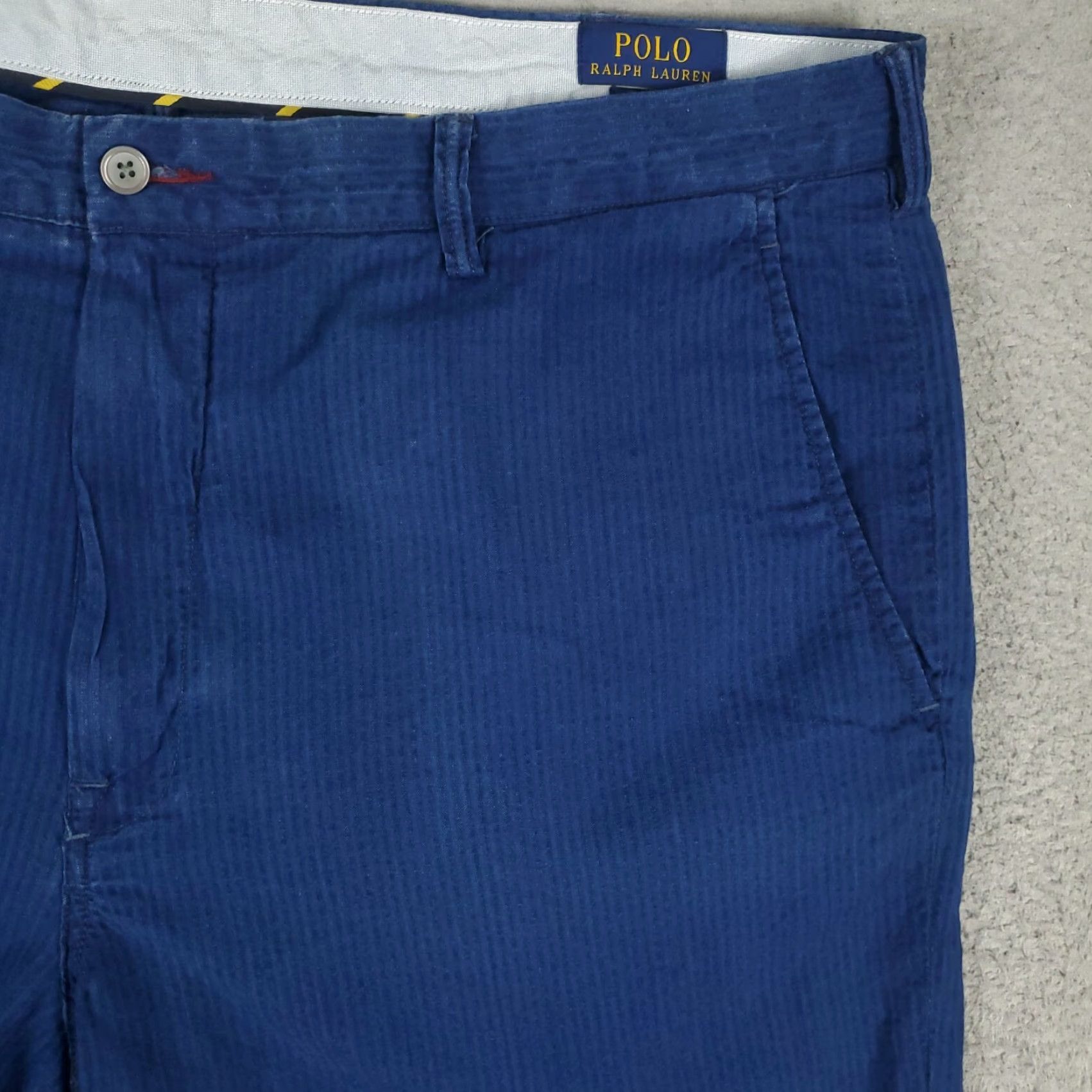 Ralph Lauren Ralph Lauren Chino Shorts Mens Size 40 Blue Striped Casual Flat Front Size US 40 / EU 56 - 2 Thumbnail