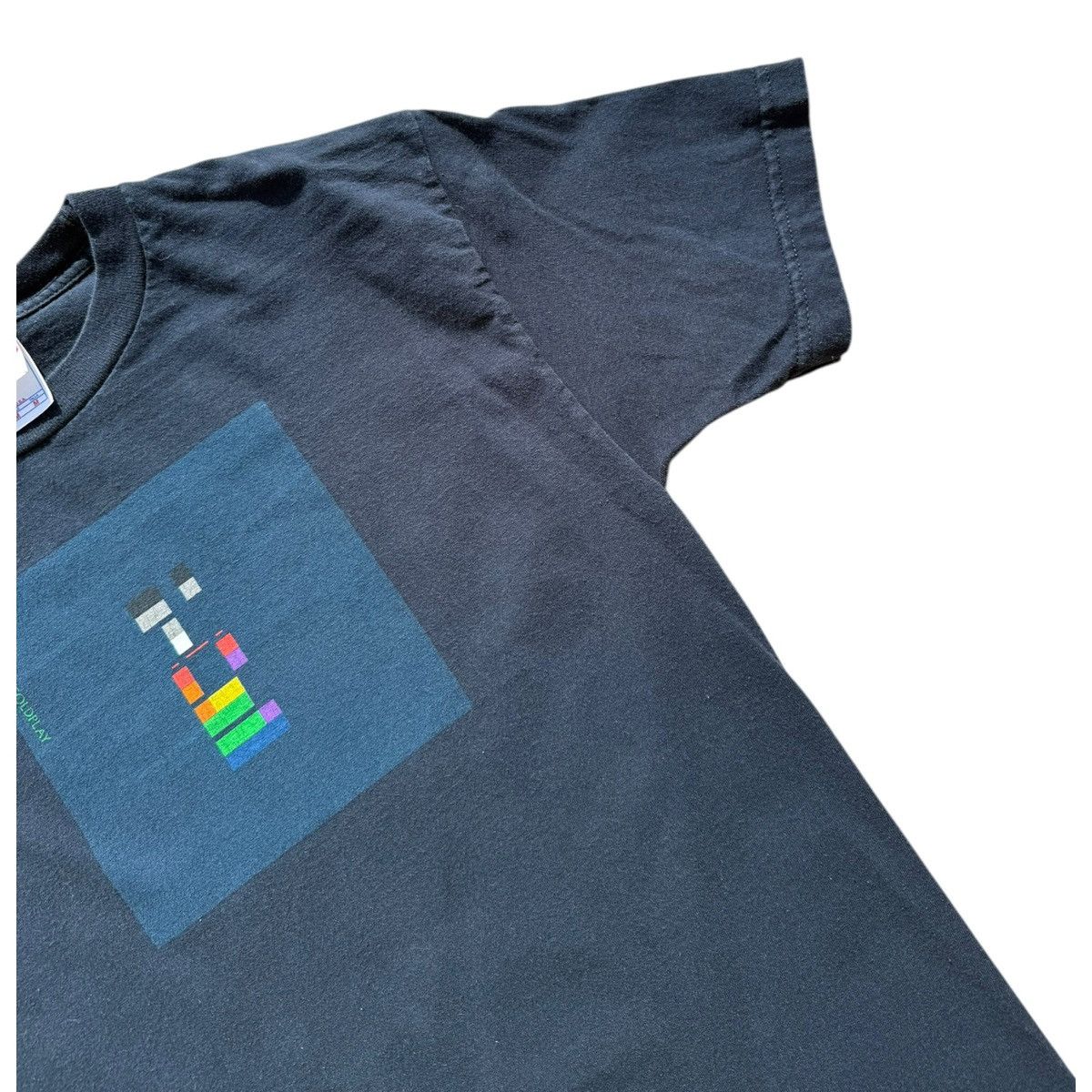 Vintage Coldplay Murina Made in USA Pixel Graphic Band Navy Medium Size US M / EU 48-50 / 2 - 4 Thumbnail
