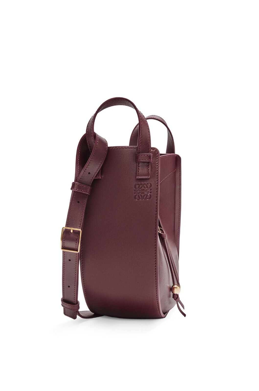Loewe LOEWE Hammock Slice Dark Burgundy Shiny Leather Bag Size ONE SIZE - 1 Thumbnail