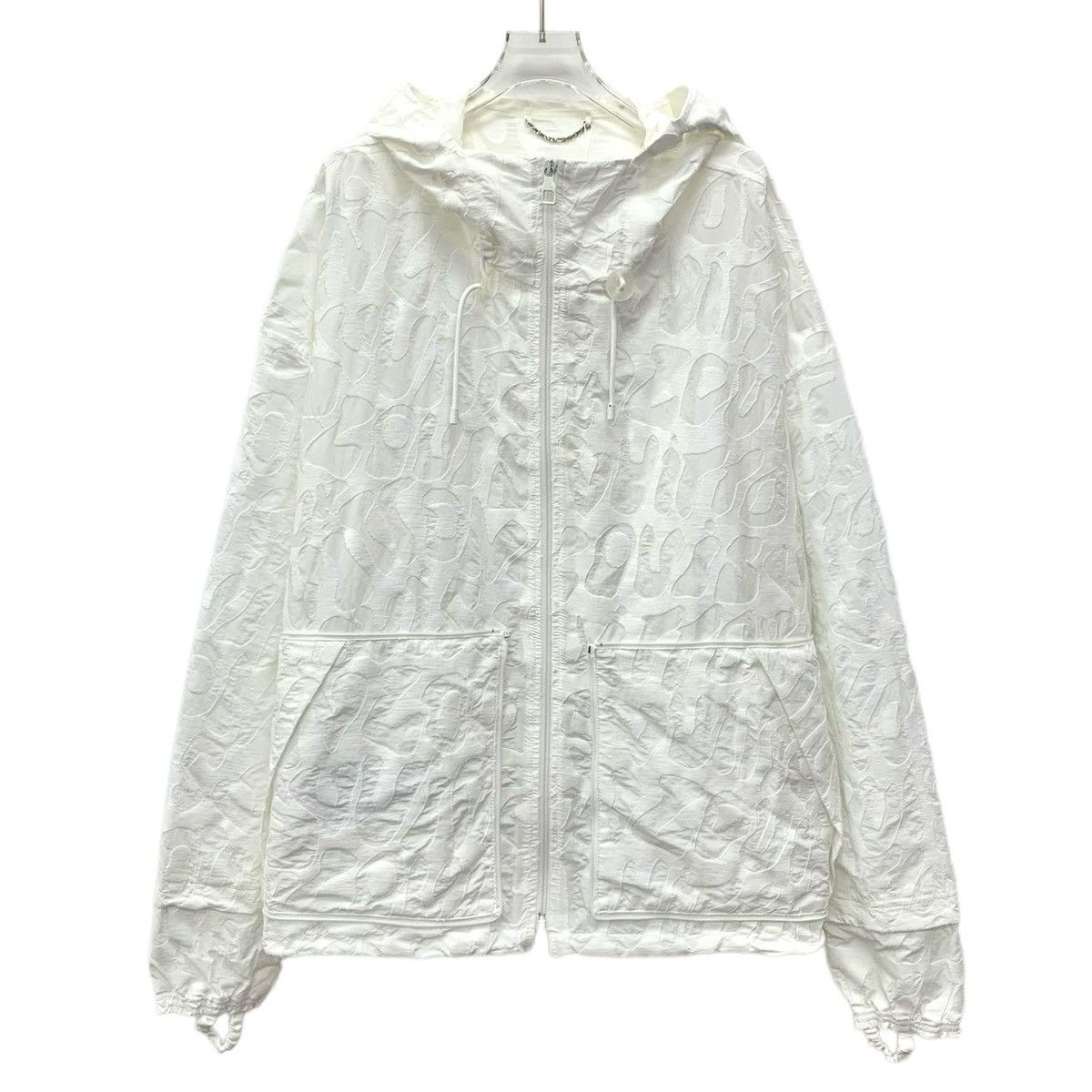 Louis Vuitton Louis Vuitton White Logo Embossed All Over Print Jacket Size US XL / EU 56 / 4 - 1 Thumbnail