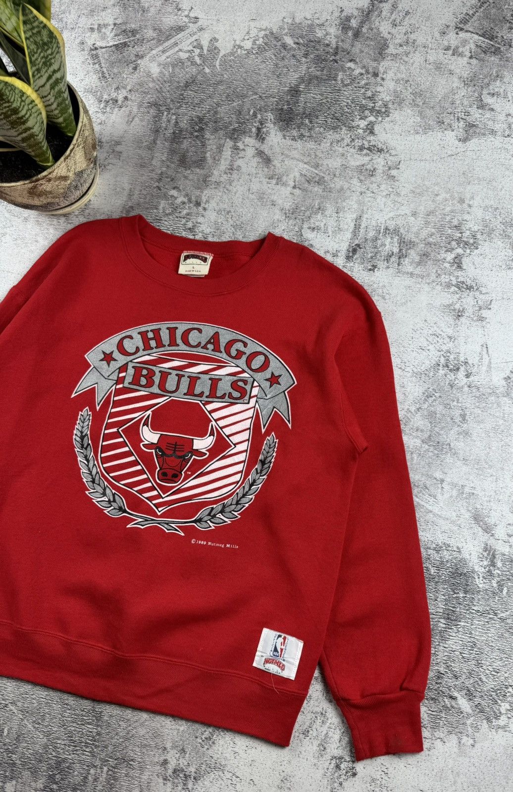 NBA 1989 Chicago Bulls NBA Varsity Sweatshirt Hoodie Pullover Size US L / EU 52-54 / 3 - 3 Thumbnail
