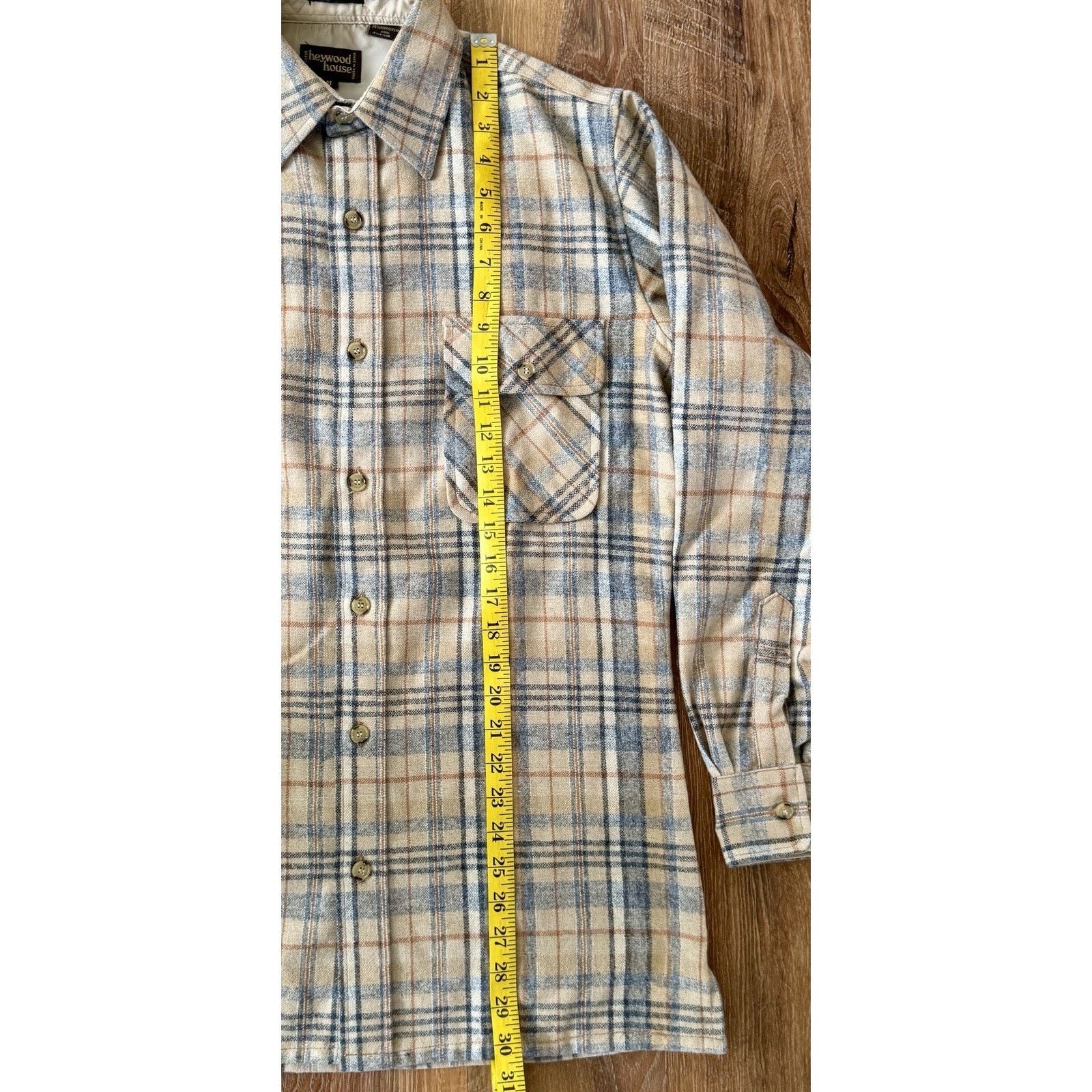 Other VTG Heywood House 85% Wool Plaid Mens Shirt Cabin Core Shirt Size US M / EU 48-50 / 2 - 5 Thumbnail