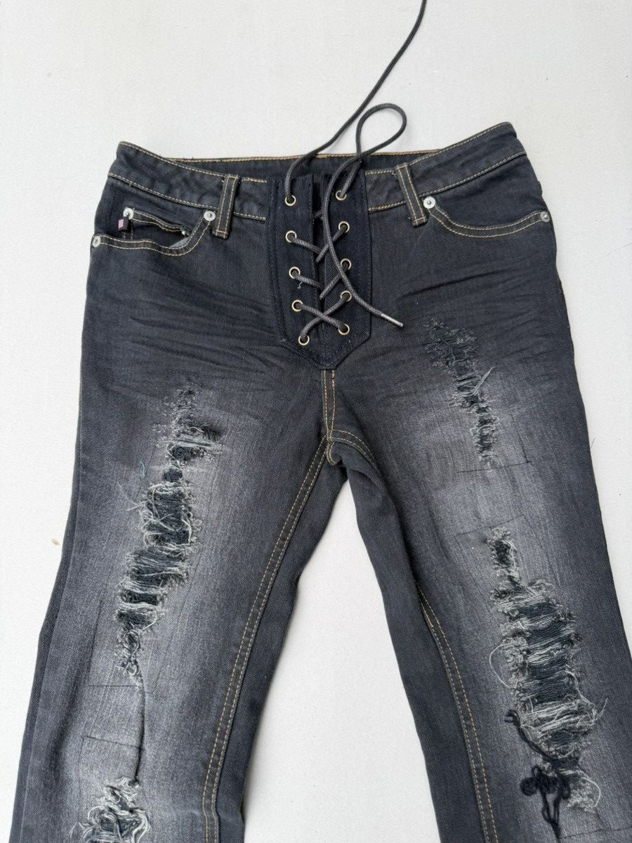 Japanese Brand Polo Ralph Lauren Lace up flare jeans Size US 26 / EU 42 - 2 Thumbnail