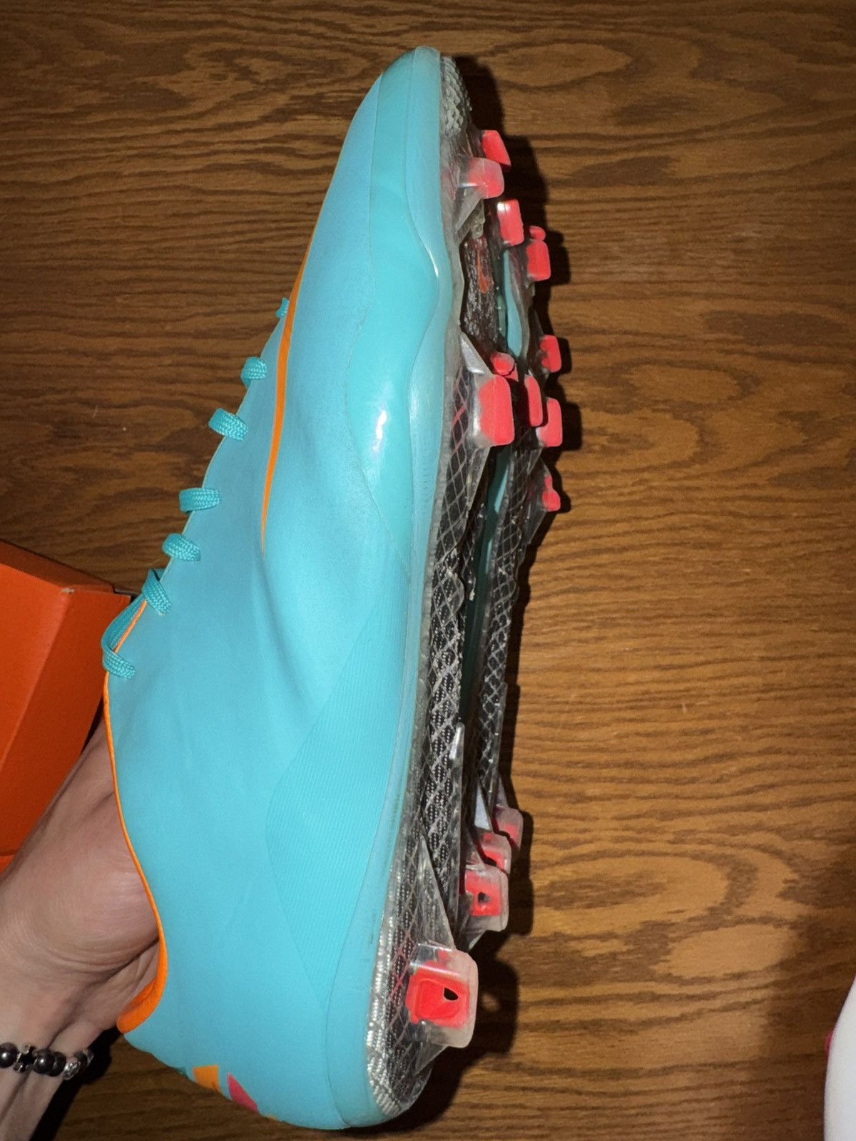 Nike Nike Mercurial VIII Blue Laser Orange Size US 10.5 / EU 43-44 - 7 Thumbnail