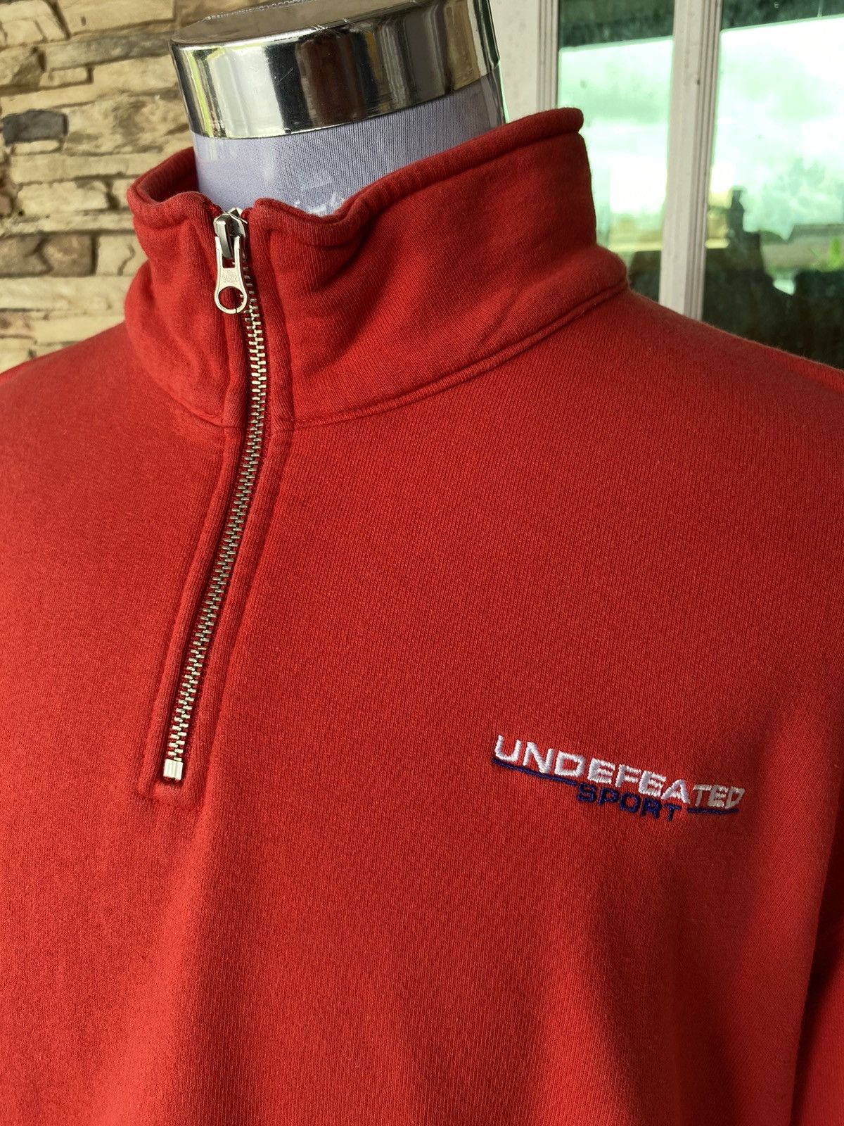 Undefeated Vintage Undefeated Fleece Half Zip Hoodie Sweater Size US XL / EU 56 / 4 - 2 Thumbnail