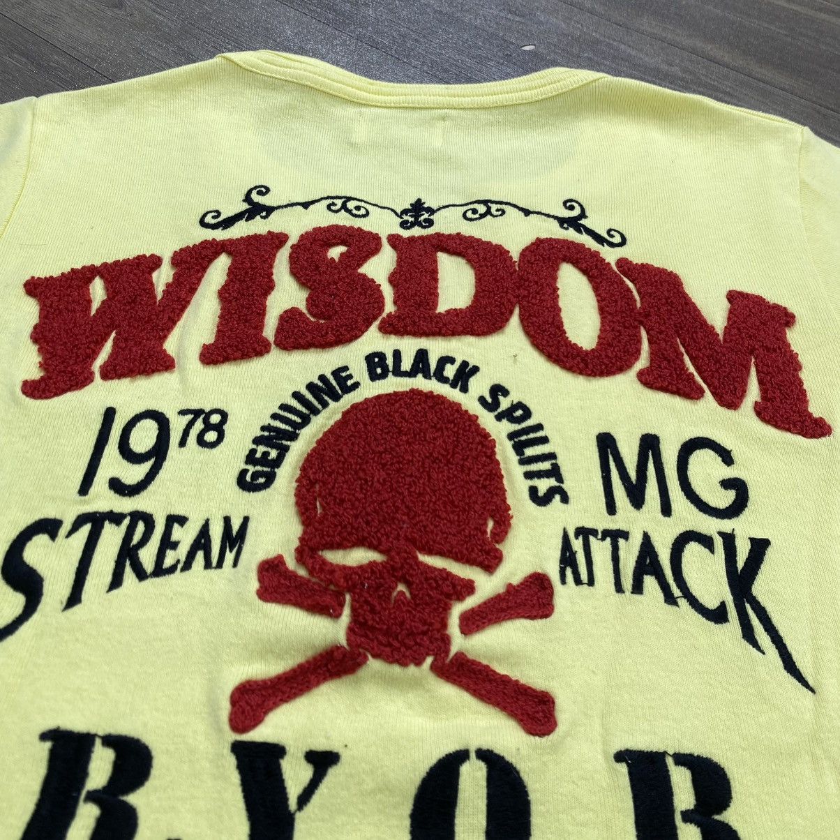 Japanese Brand Real Masters Skulls Wisdom Aflacttion Lgb Style Button Tee Size US S / EU 44-46 / 1 - 4 Thumbnail