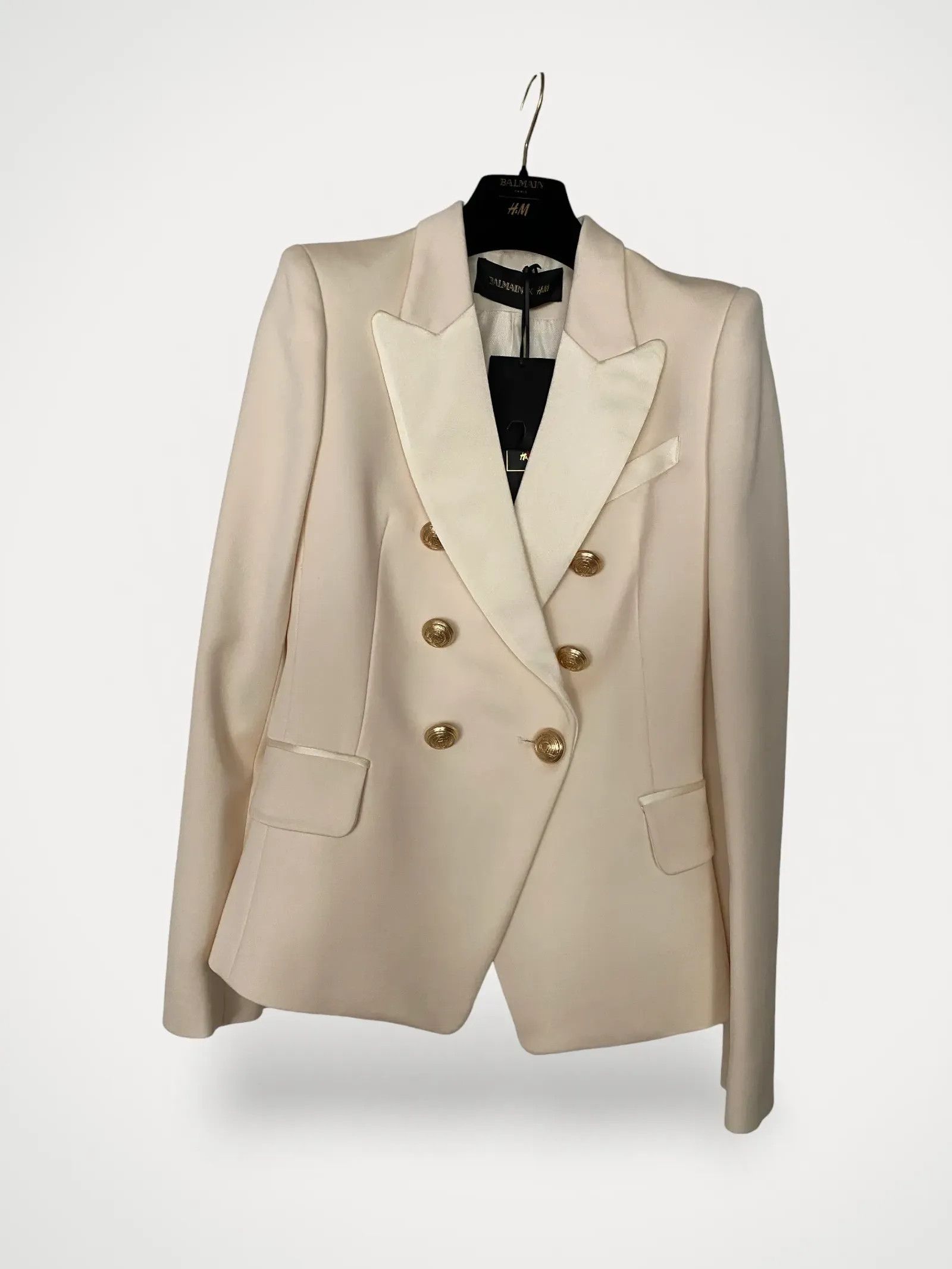 Balmain Balmain x H&M Figurnära kavaj Blazer Size XS / US 0-2 / IT 36-38 - 1 Thumbnail