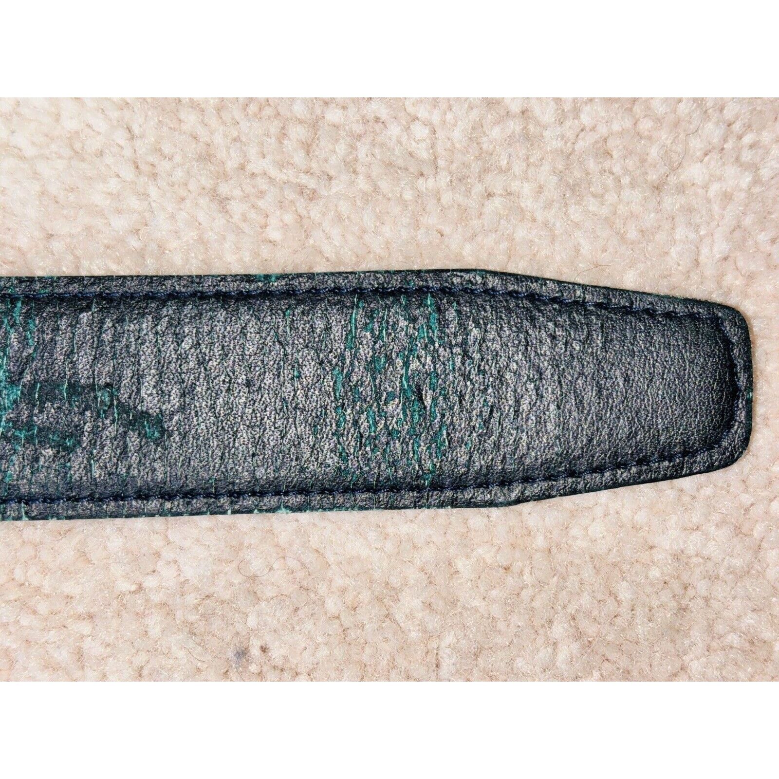 Harrods Vintage Harrods Black Leather Belt 38" Brass Buckle British Size 38 - 11 Thumbnail