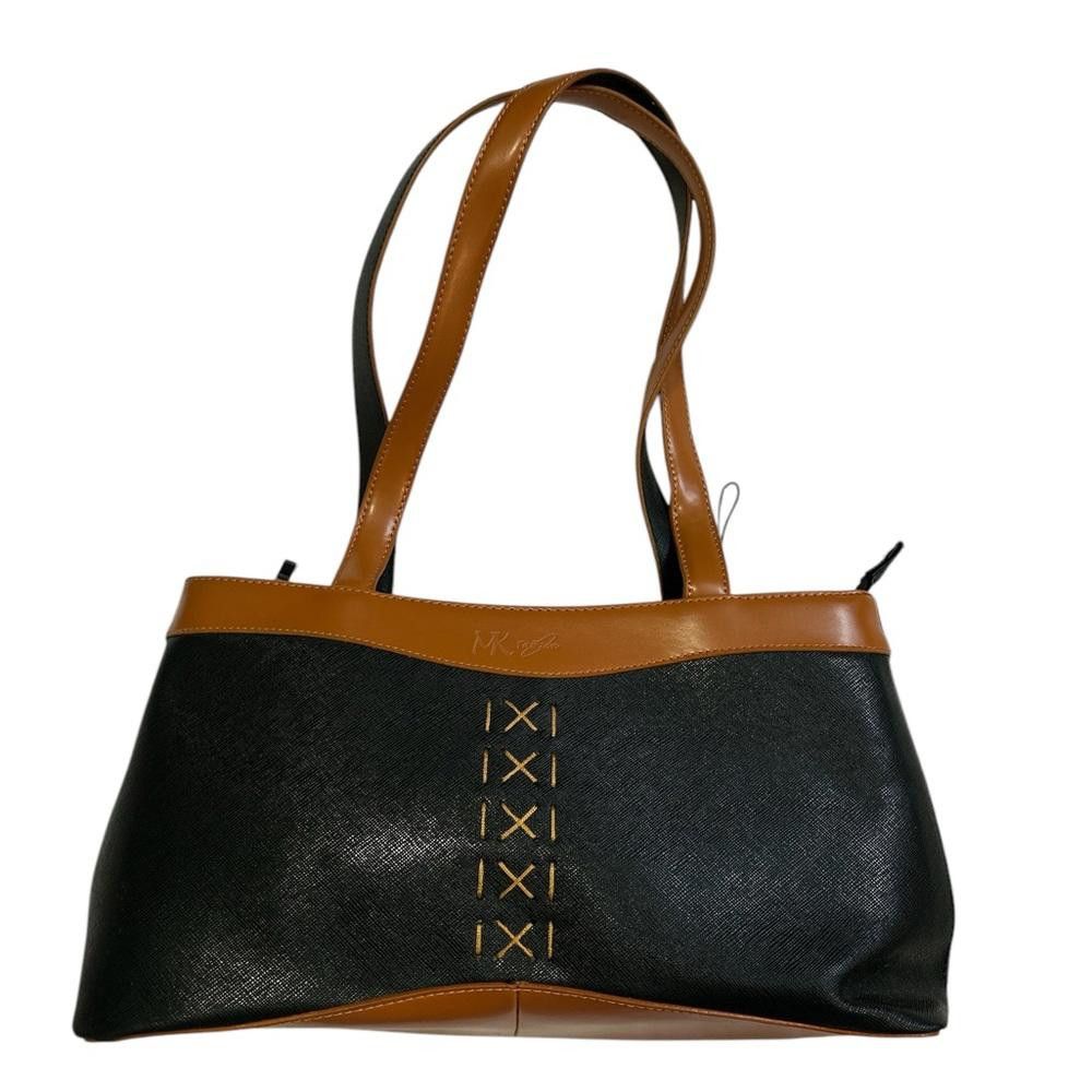 Designer MK Signature Black and Tan shoulder Bag Size ONE SIZE - 1 Thumbnail