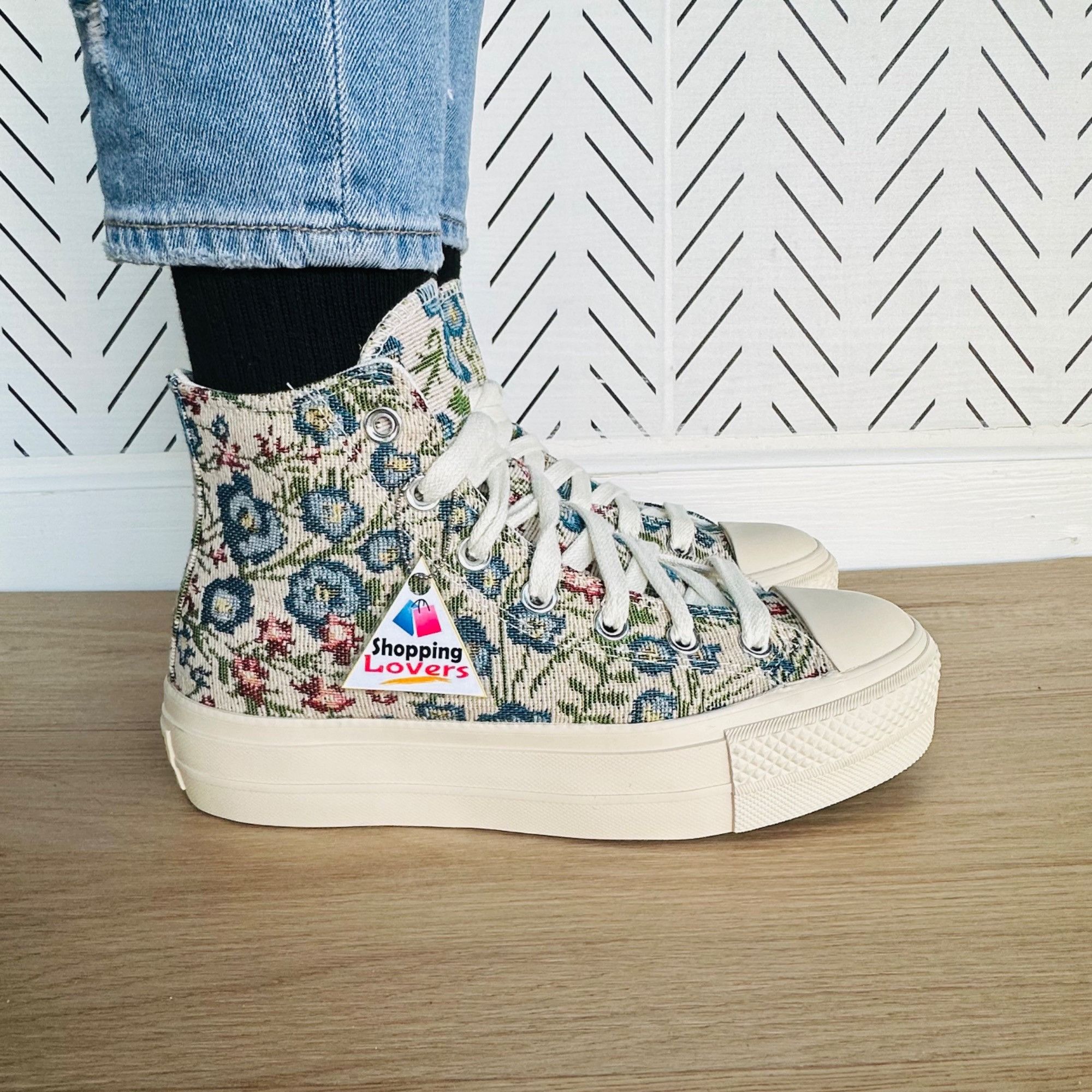 Converse ⭐Converse Chuck Taylor Lift Hi 9.5 Women Shoes Sneakers Flor Size US 9.5 / IT 39.5 - 2 Thumbnail