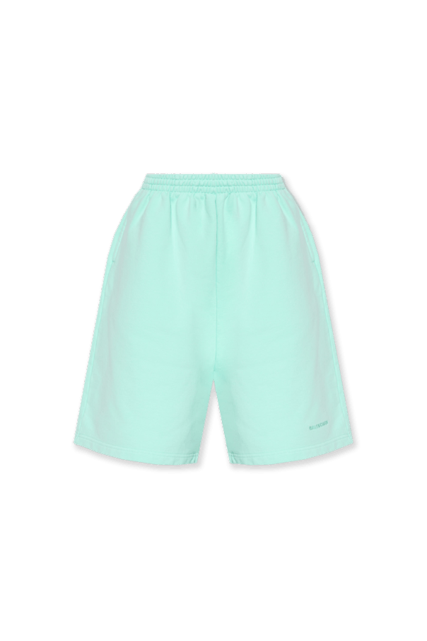 Balenciaga o1la1rc1a1224 Sweat Shorts in Mint Green Size 24" / US 00 / IT 34 - 1 Thumbnail