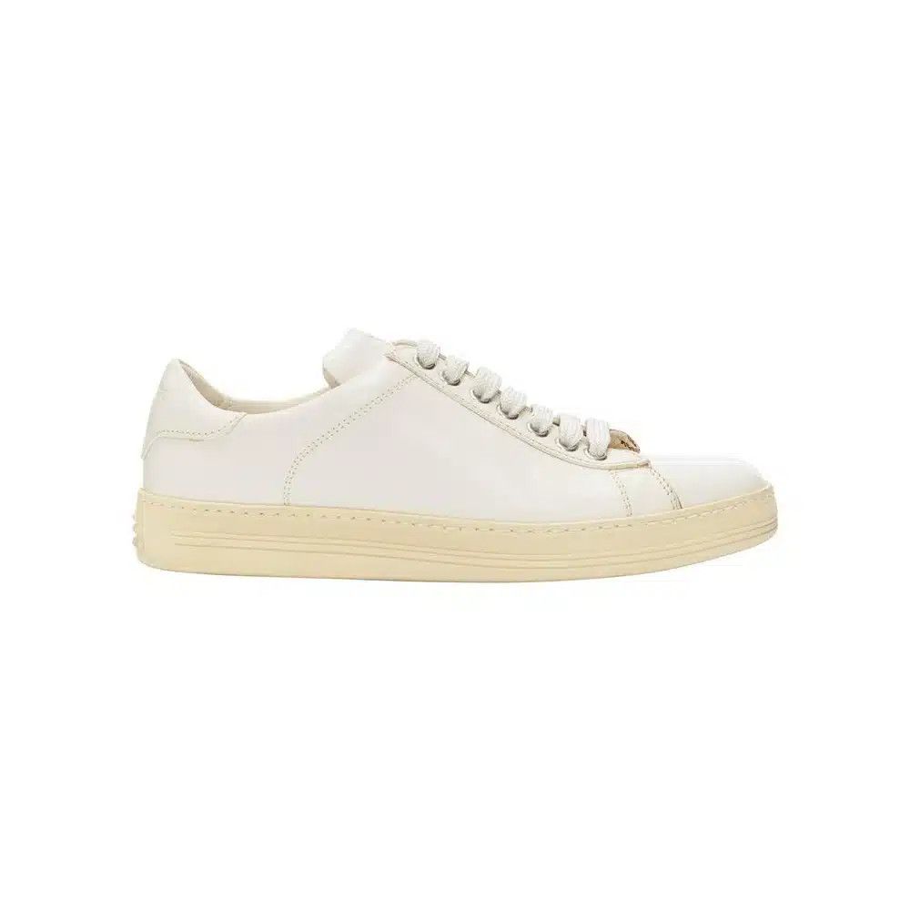 Tom Ford o1loc1c0525 J0866T Leather Low-Top Sneakers in White Size US 8 / EU 41 - 1 Thumbnail