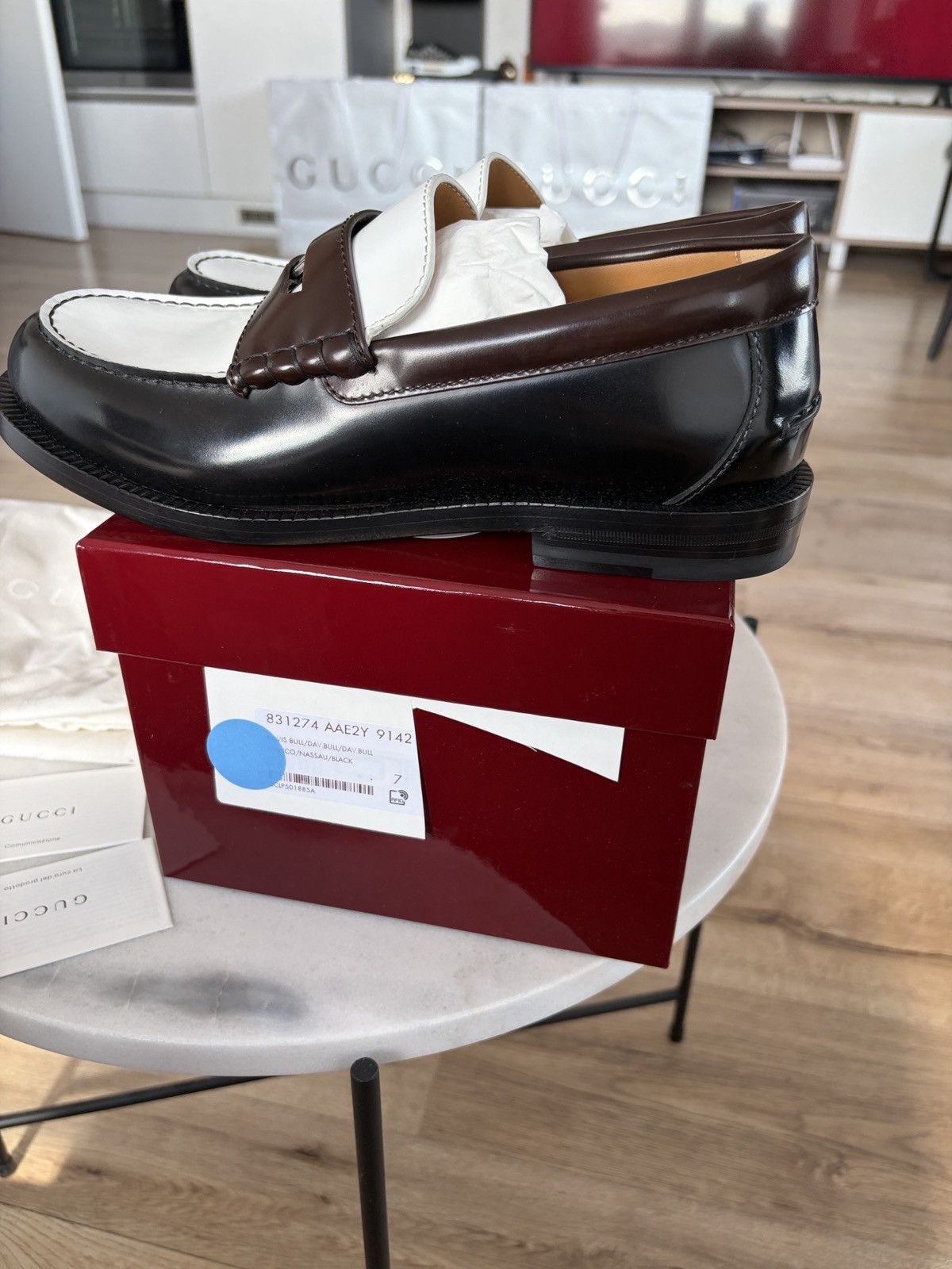 Gucci Gucci leather penny loafers Size US 8 / EU 41 - 7 Thumbnail