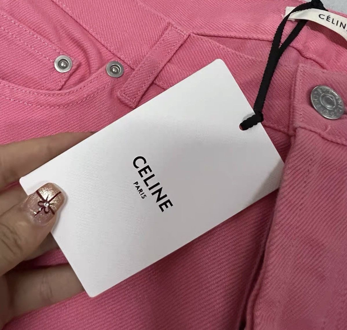 Celine Celine Pink Denim Jeans J41 Size 24" / US 00 / IT 34 - 4 Thumbnail