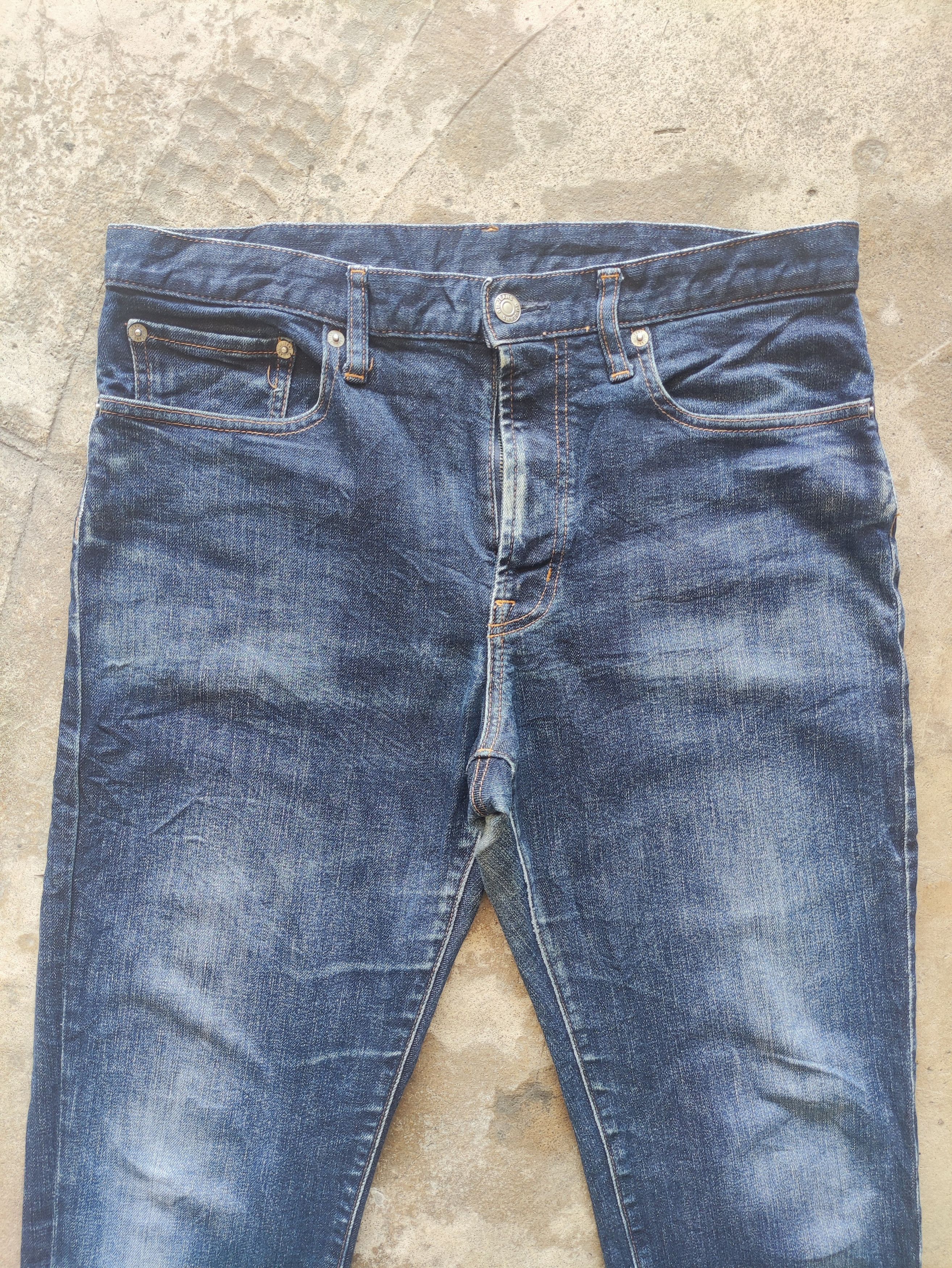 GU Vintage GU Brand Slim Fit Denim Faded Pants Size US 34 / EU 50 - 3 Thumbnail