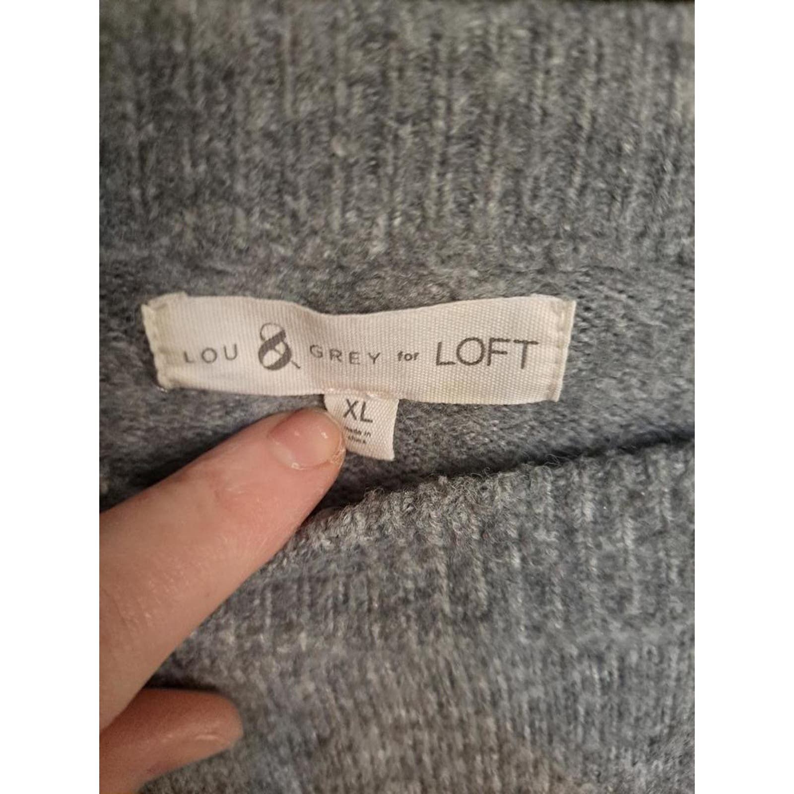 Lou & Grey Lou & Grey for Loft Gray Crew Neck‎ Star Sweater Size XL Size XL / US 12-14 / IT 48-50 - 5 Thumbnail