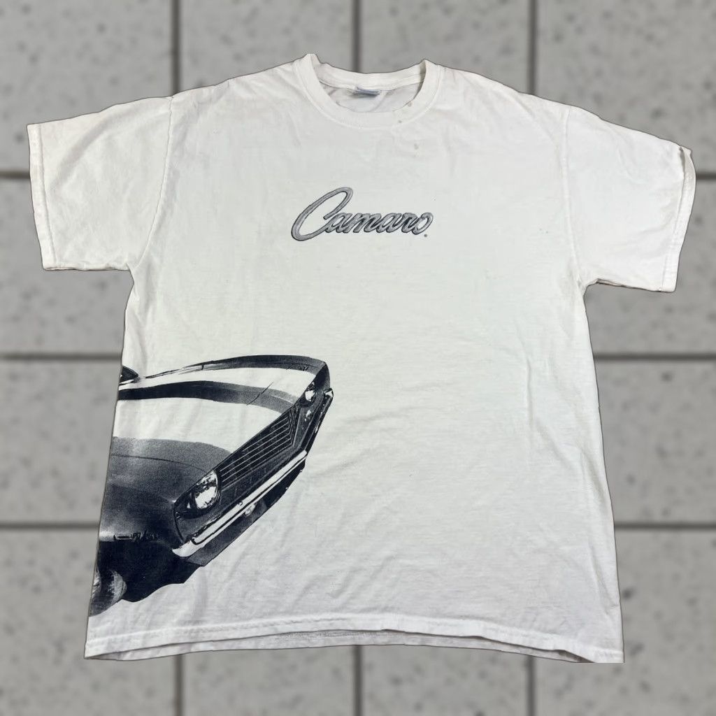 Vintage VINTAGE Rockstar Camaro White Blue T-Shirt L Men Short Sleeve Cars 90s Mens Size US L / EU 52-54 / 3 - 1 Thumbnail