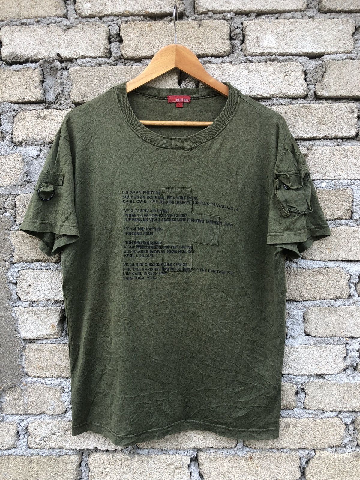 Vintage Y2K Bullet Noise Us Navy Fighter Tshirts