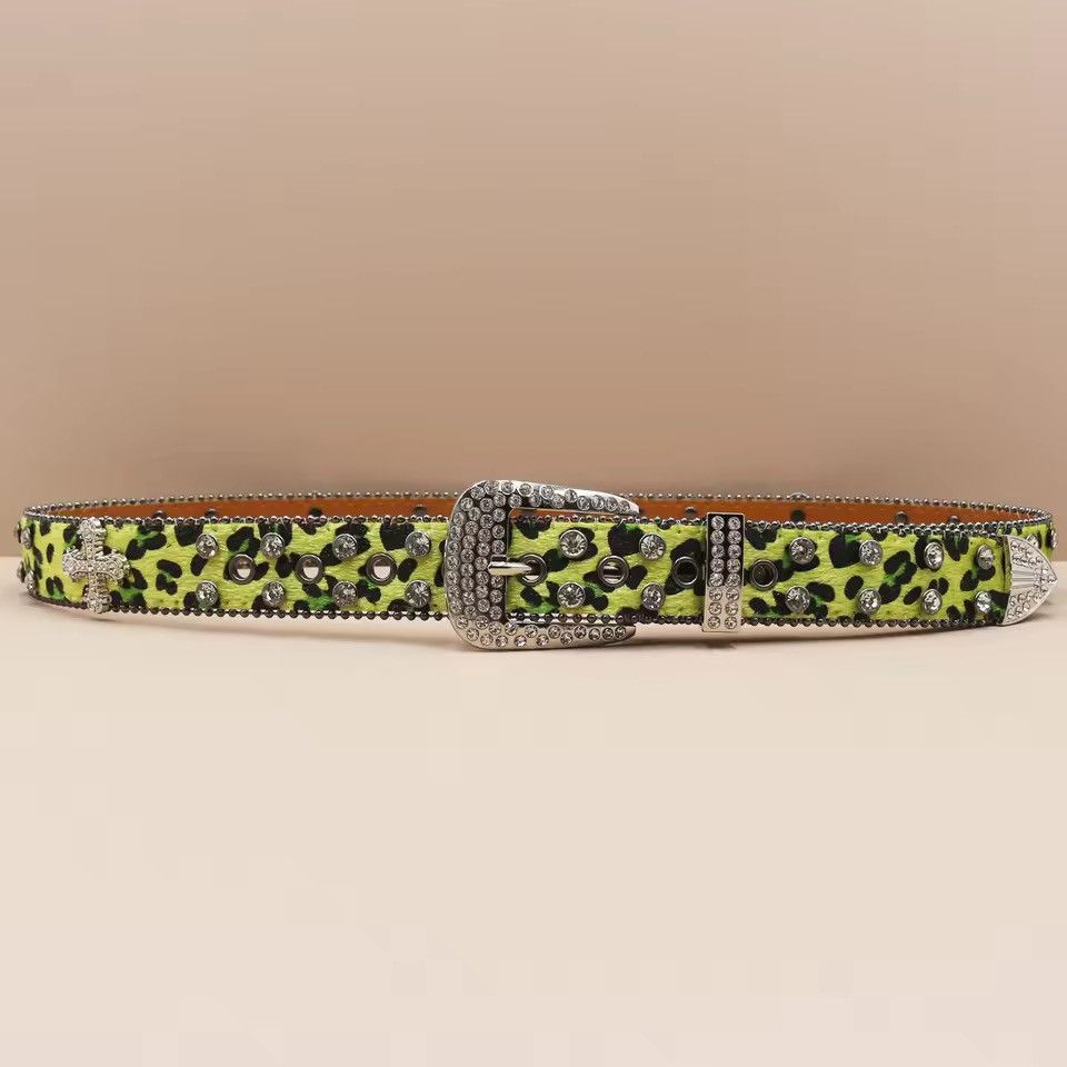 Other Cheetah leopard Cross print pu leather belt 105 cm Size 28 - 4 Thumbnail
