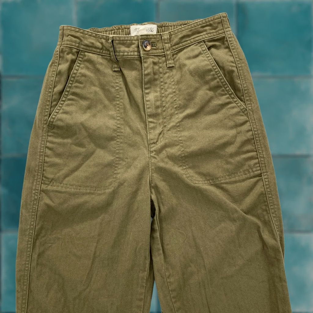 Madewell Madewell Camp Pants Women's XXS Green Stretch Straight Leg Utility Hiking Travel Pants Size 24" / US 00 / IT 34 - 1 Thumbnail