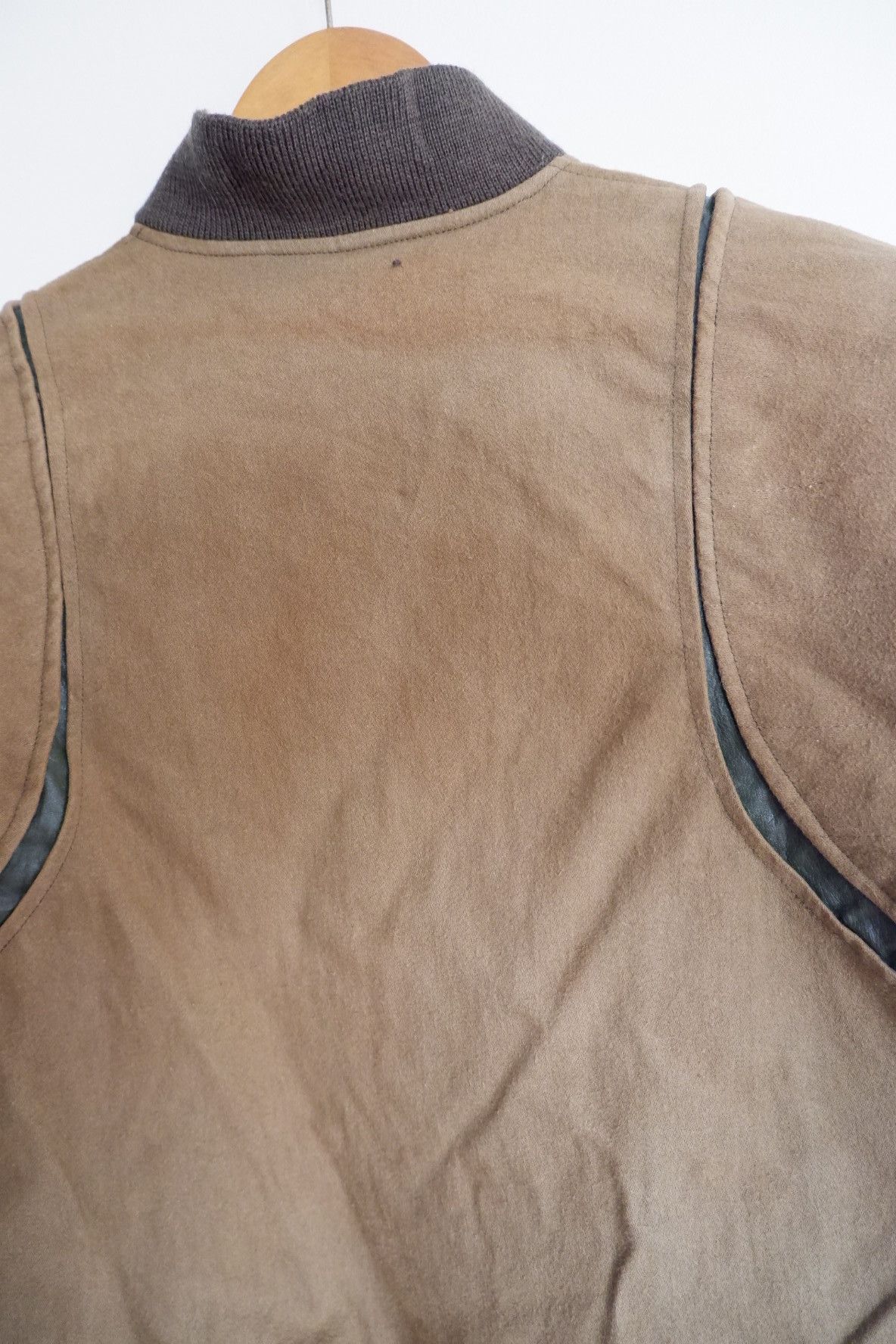 Issey Miyake Vintage 80s Paneled Leather Bomber Jacket Size US M / EU 48-50 / 2 - 7 Thumbnail