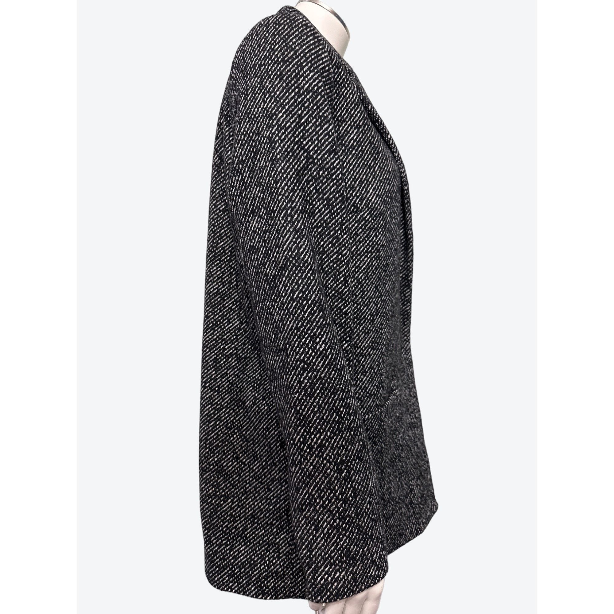 Other Ambiance Outerwear Black White Tweed Style Blazer Size Small Size S / US 4 / IT 40 - 4 Thumbnail