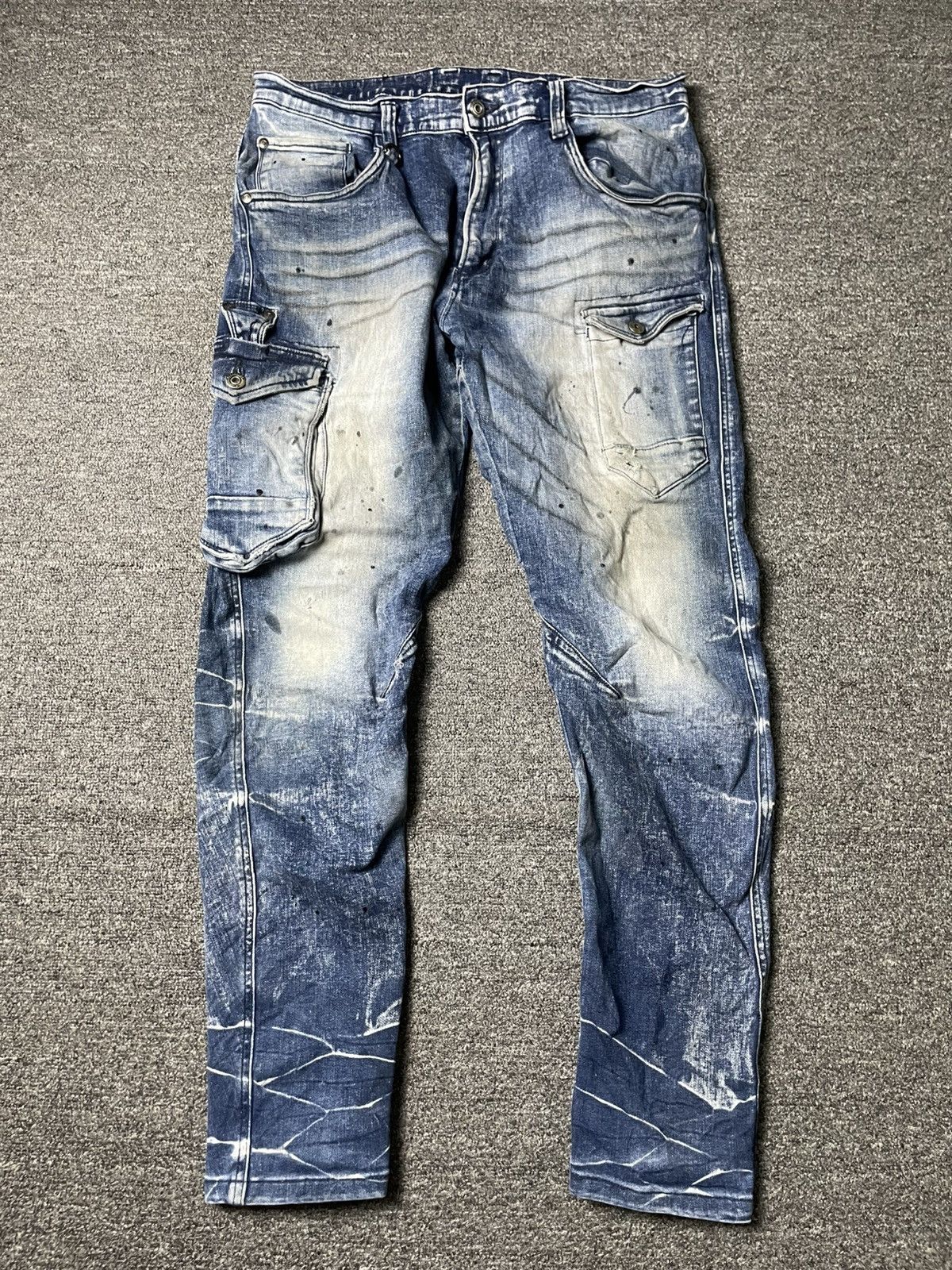 Japanese Brand × Vintage IZ Frontier 3D x Stretch Distressed Denim Jeans (104) Size US 32 / EU 48 - 1 Thumbnail