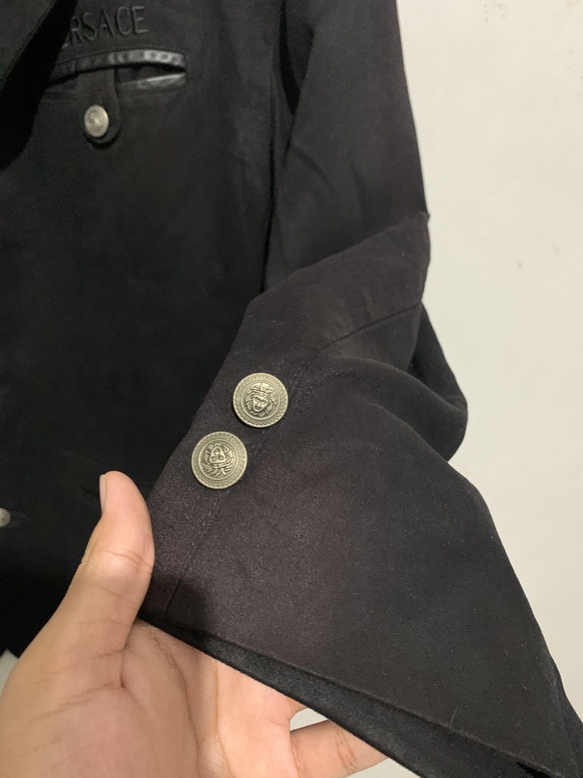 Versace Suits Blazer Gianni versace Black Wool Canvas XL Original Size 40R - 5 Thumbnail