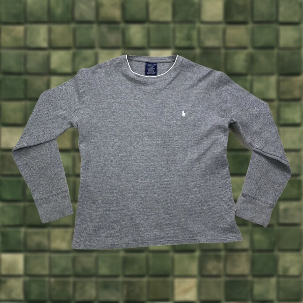 Ralph Lauren Polo Ralph Lauren Vtg Thermal Long Sleeve Shirt White Logo Mens M-13004 Size US M / EU 48-50 / 2 - 1 Thumbnail