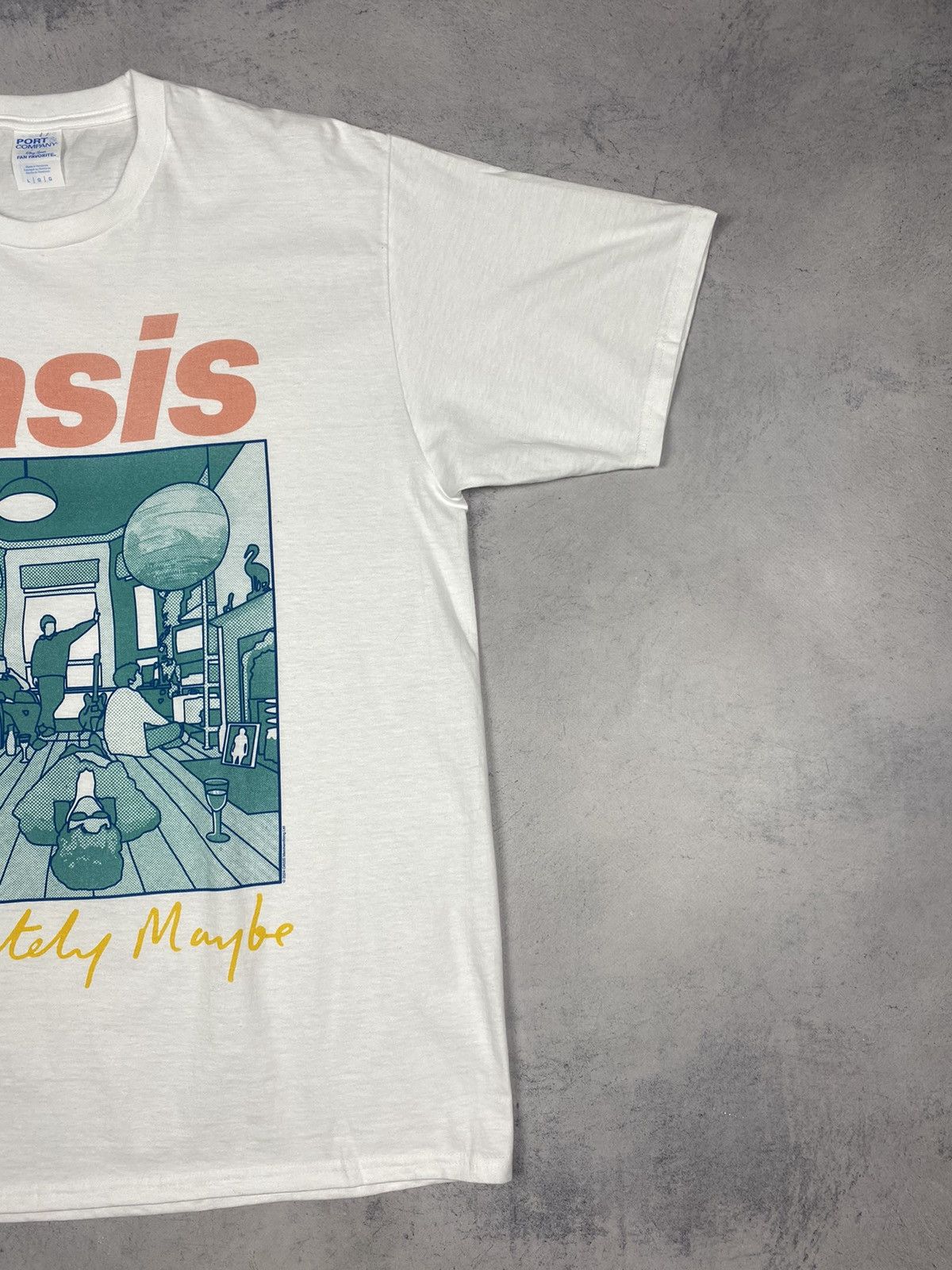 Band Tees Oasis - Definitely Maybe Album Multicolored Band Tee Size US L / EU 52-54 / 3 - 4 Thumbnail