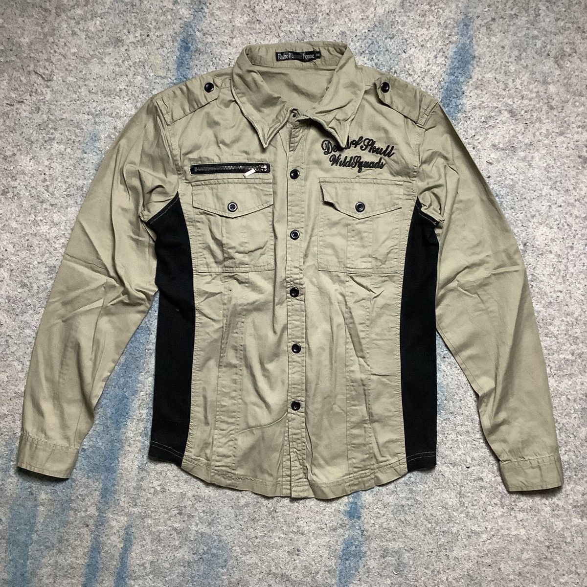 If Six Was Nine × Le Grande Bleu (L.G.B.) Y2K Biker Shirt Japanese Brand Andre Malrour Homme Size US M / EU 48-50 / 2 - 1 Thumbnail