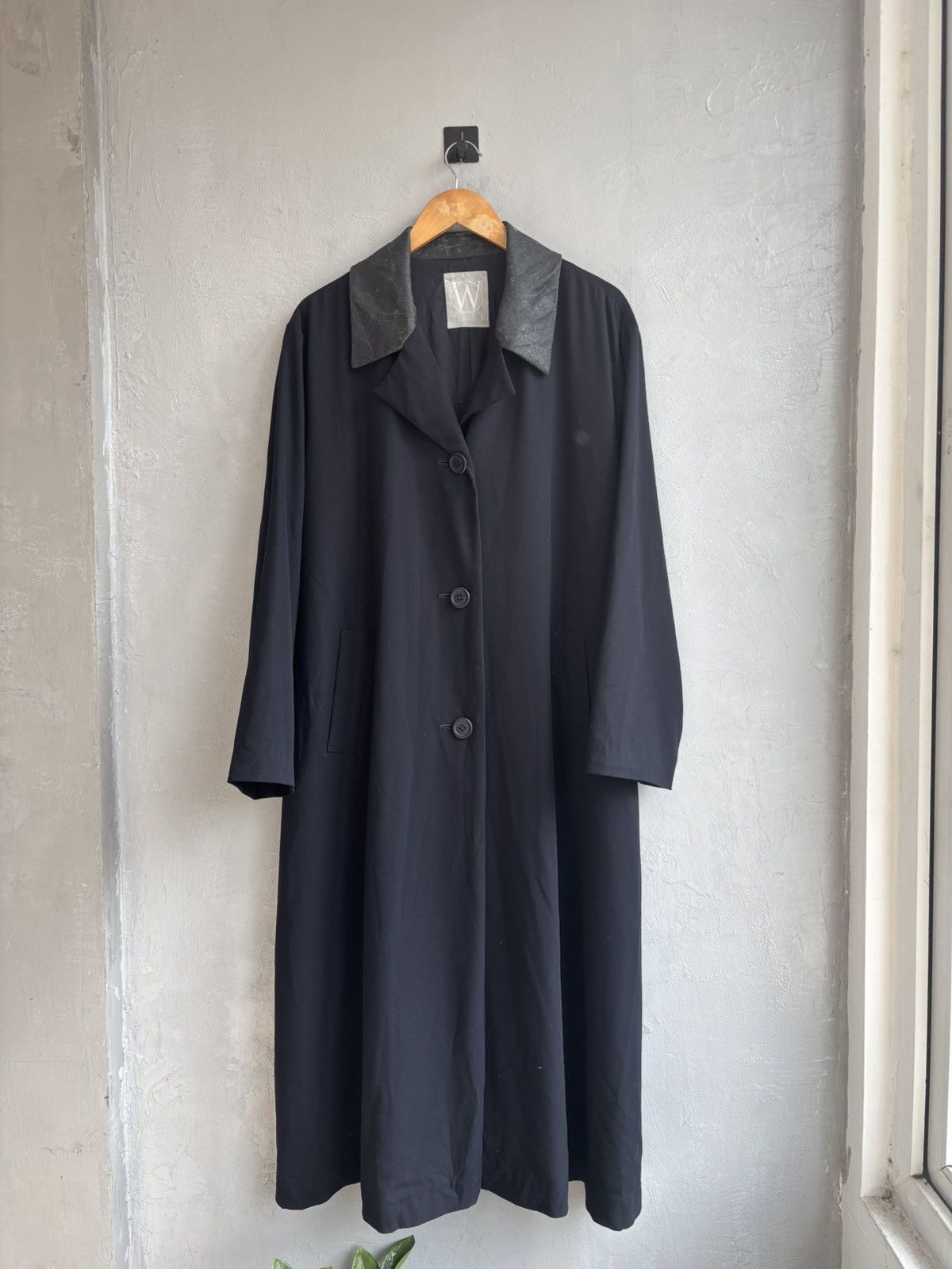 Yohji Yamamoto Yohji Yamamoto workshop 80s distressed leather collar coat Size US M / EU 48-50 / 2 - 5 Thumbnail