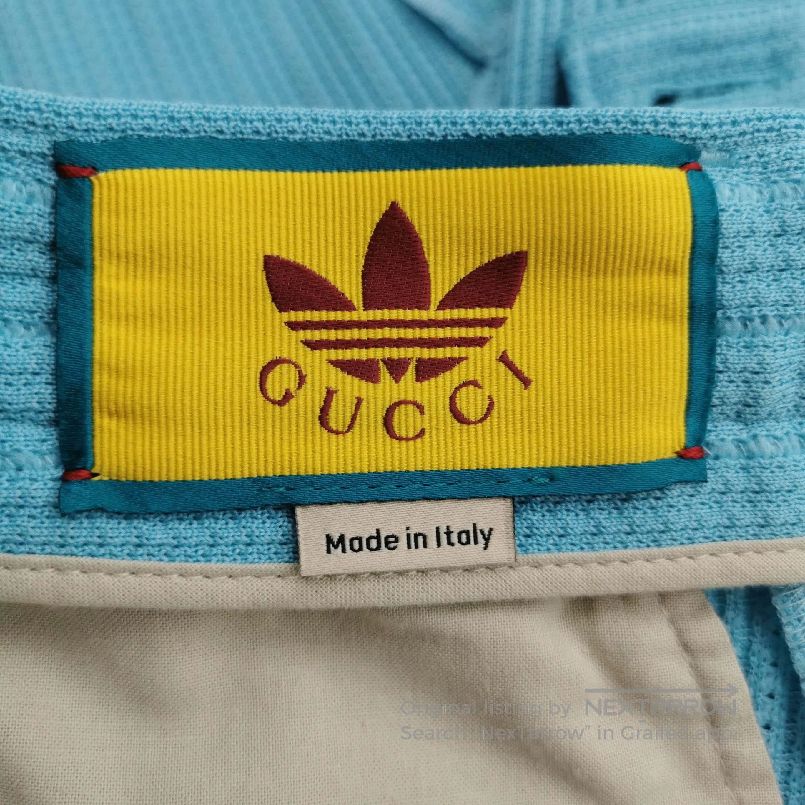Gucci Gucci x Adidas Cotton Logo Blue Striped Pants. Size US 34 / EU 50 - 2 Thumbnail