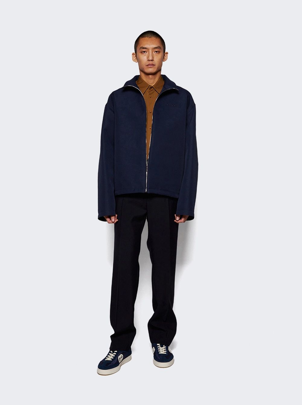 Gucci o1loc1c0326 797217 Heavy Cotton Poplin Shirt in Brown Size US M / EU 48-50 / 2 - 2 Thumbnail