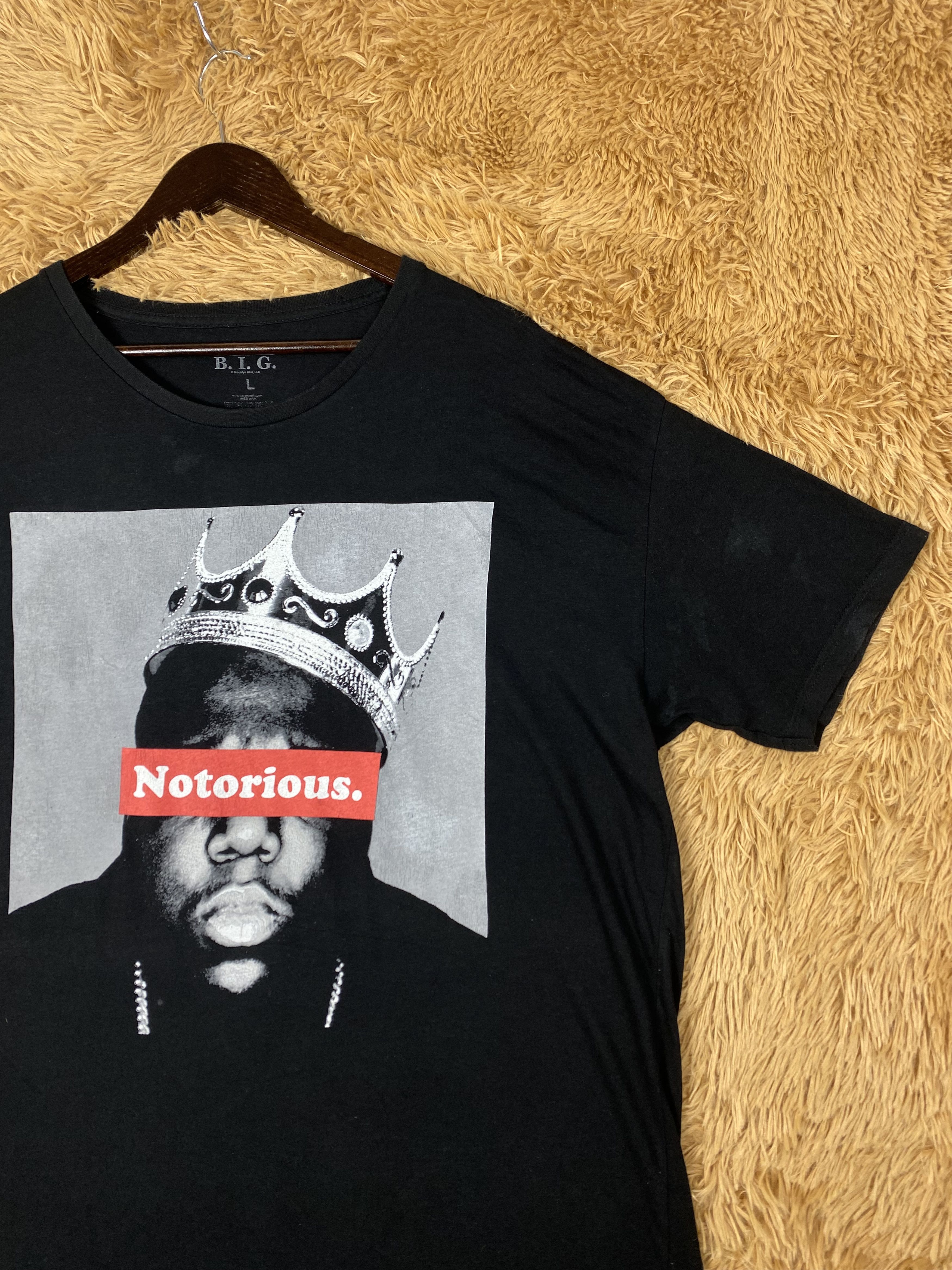 Band Tees Vintage The Notorious BIG Shorts Sleeve T-Shirts PT0095 Size US L / EU 52-54 / 3 - 3 Thumbnail