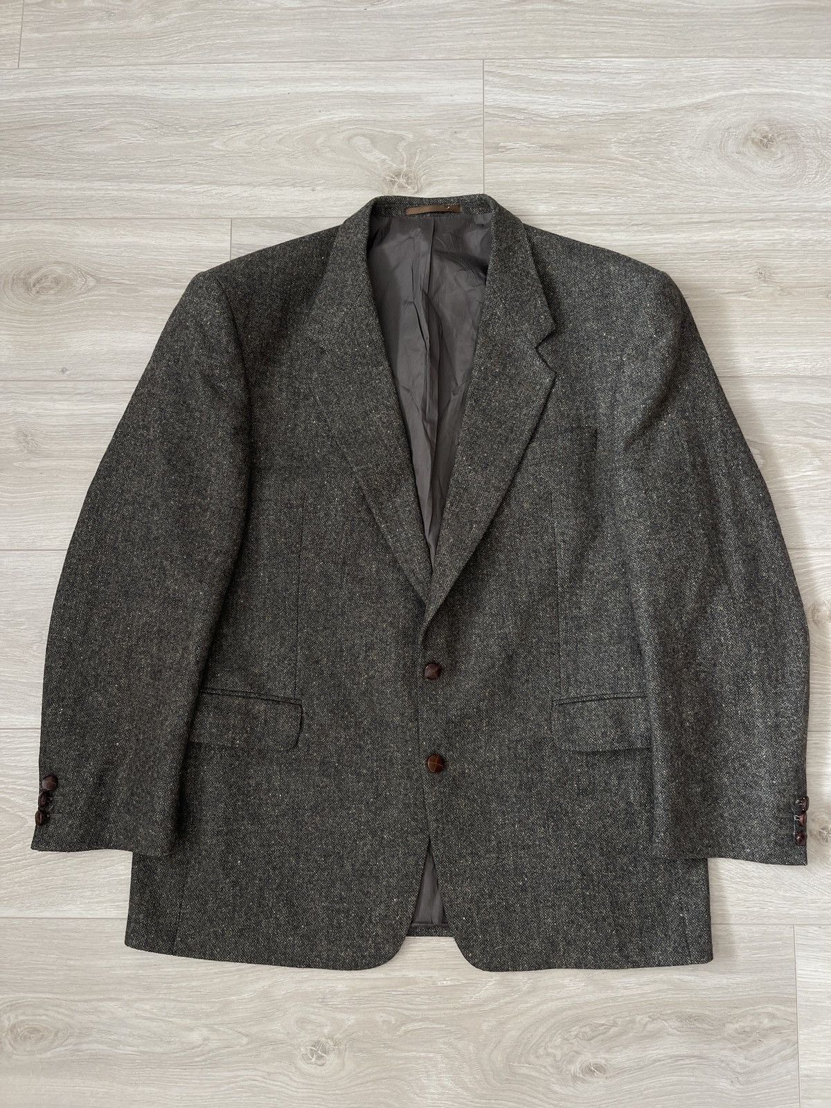 Vintage Vintage blazer tweed sport coat wool Keiser jacket 46R Size 46R - 11 Thumbnail