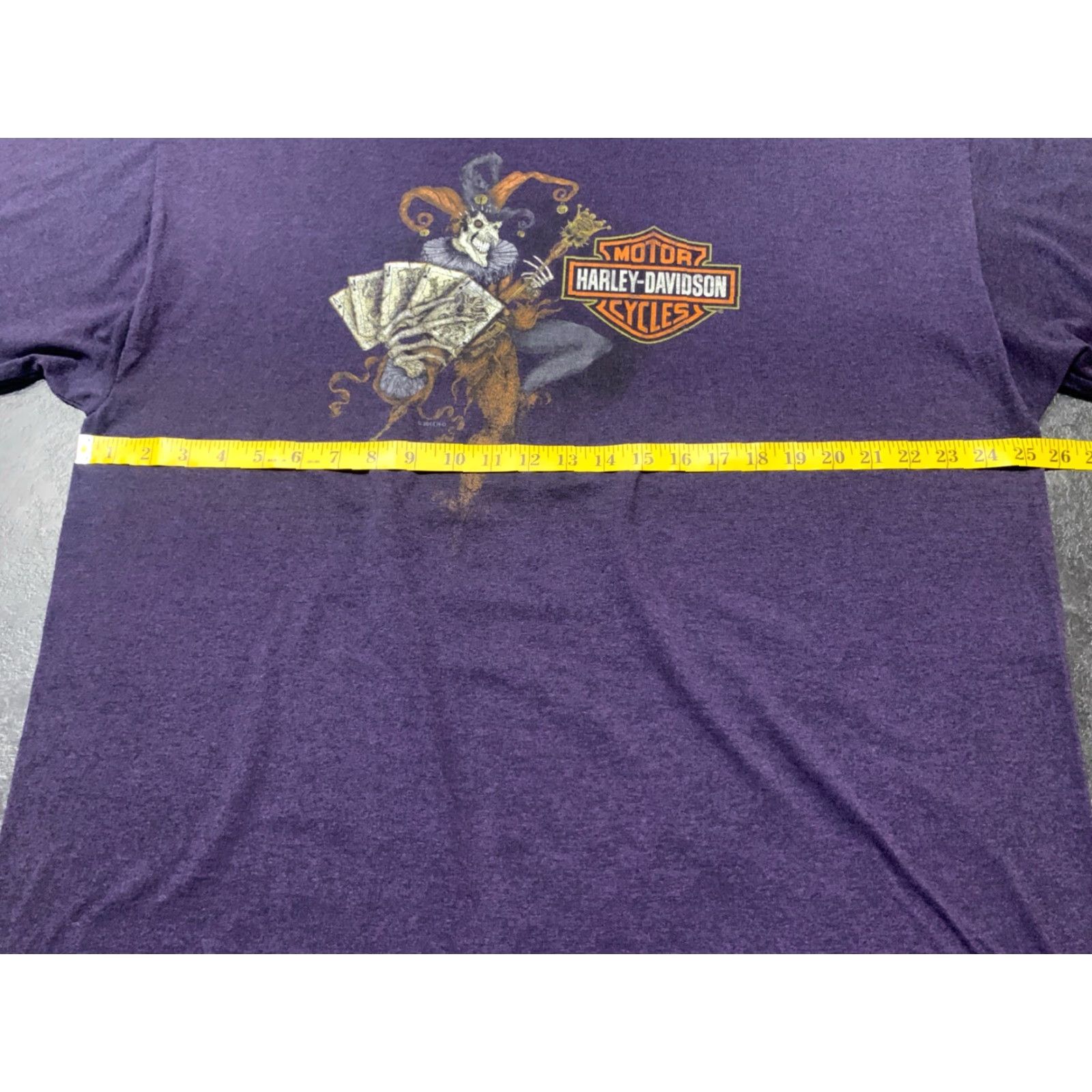 Harley Davidson Harley-Davidson Men’s T-Shirt 2XL Short Sleeve Joker Blue 50/50 Knit Crew Neck Summer Size US XXL / EU 58 / 5 - 7 Thumbnail