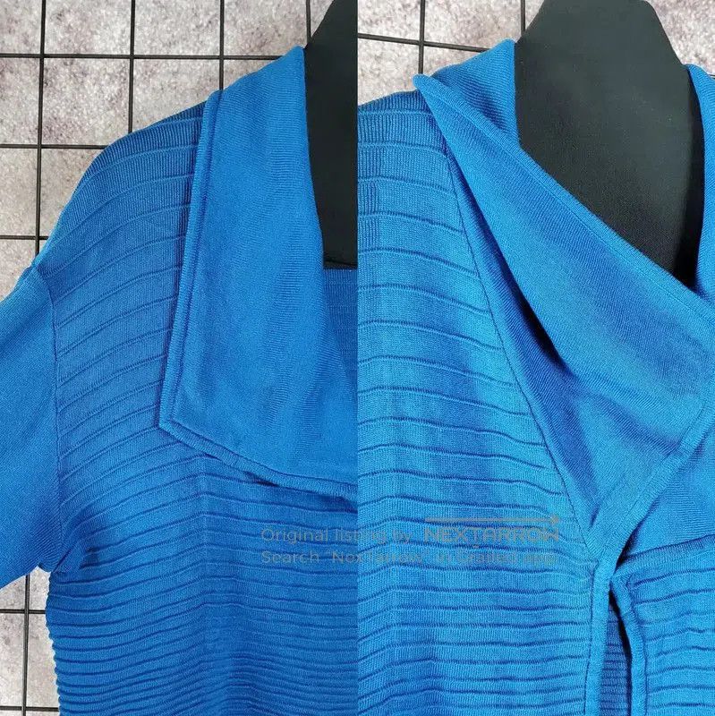 Dior Dior Blue Cotton Striped Cropped Cardigan . Size M / US 6-8 / IT 42-44 - 5 Thumbnail