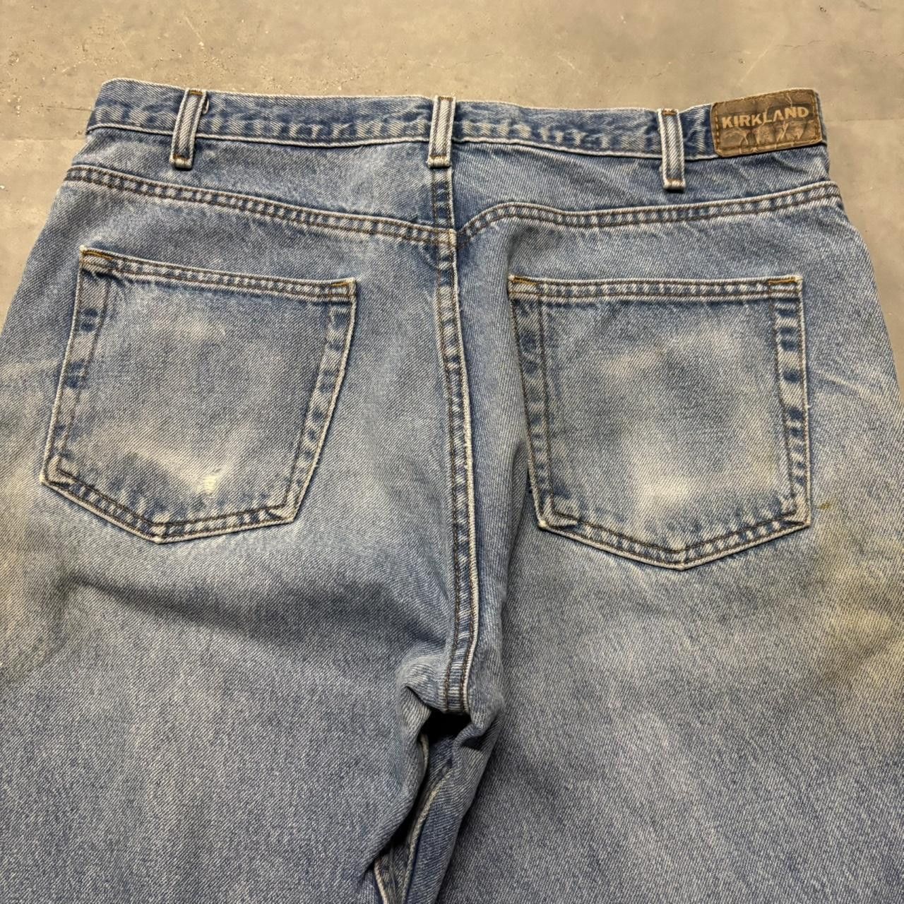 Japanese Brand × Vintage Crazy Vintage 90s Faded Light Wash Distressed Denim Jeans! Size US 36 / EU 52 - 7 Thumbnail