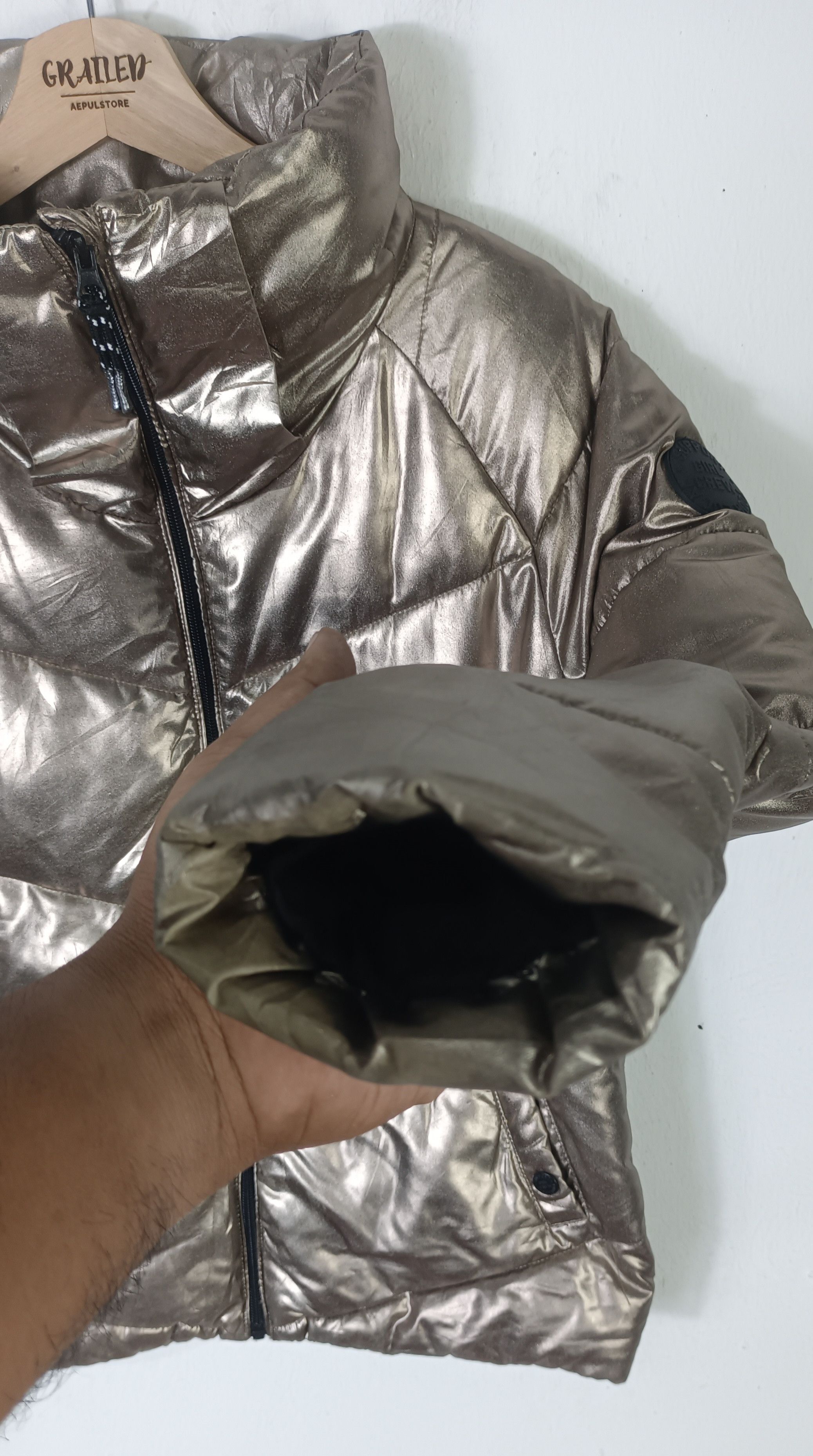 H&M H&M Padded Jacket Copper Metalic Size US M / EU 48-50 / 2 - 8 Thumbnail