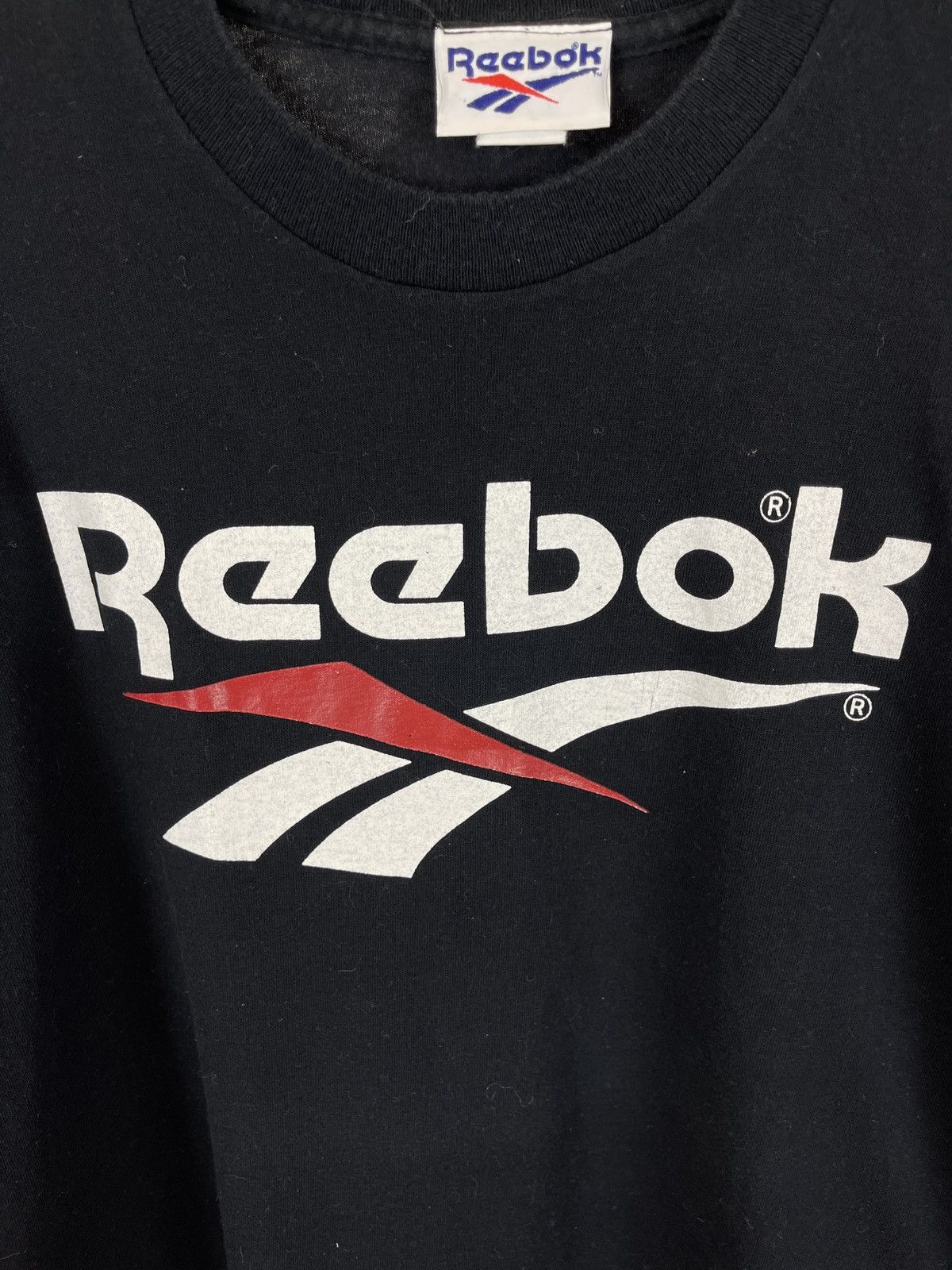 Reebok Reebok vintage 90s made in USA big logo tee shirt Size US XL / EU 56 / 4 - 4 Thumbnail