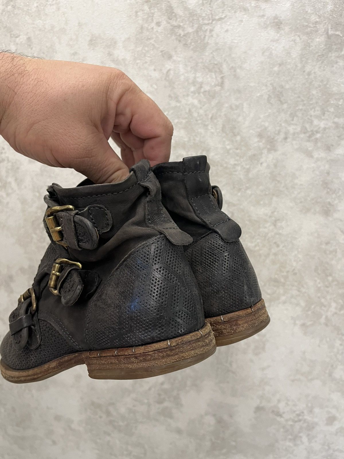 A.S.98 A.S.98 Airstep Combat Buckle Pattern Ankle Boots US8,5 Size US 8.5 / IT 38.5 - 5 Thumbnail