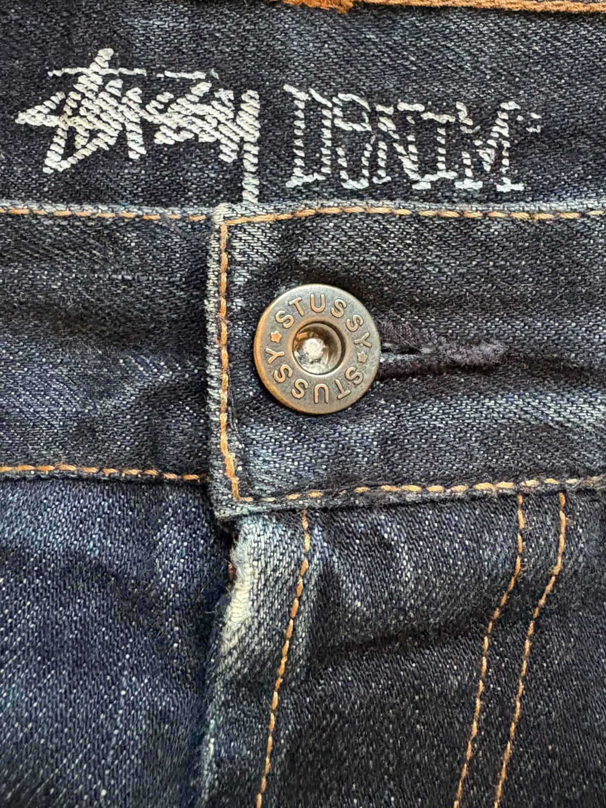 Stussy Vintage Stussy Button Fly Mud Wash Distressed Jeans Size US 34 / EU 50 - 3 Thumbnail